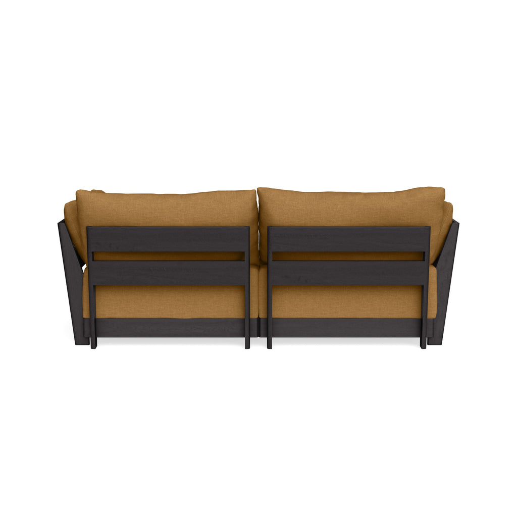 Modular Bondi Black 2-Seater Sofa in Dijon | Memory Foam Blend