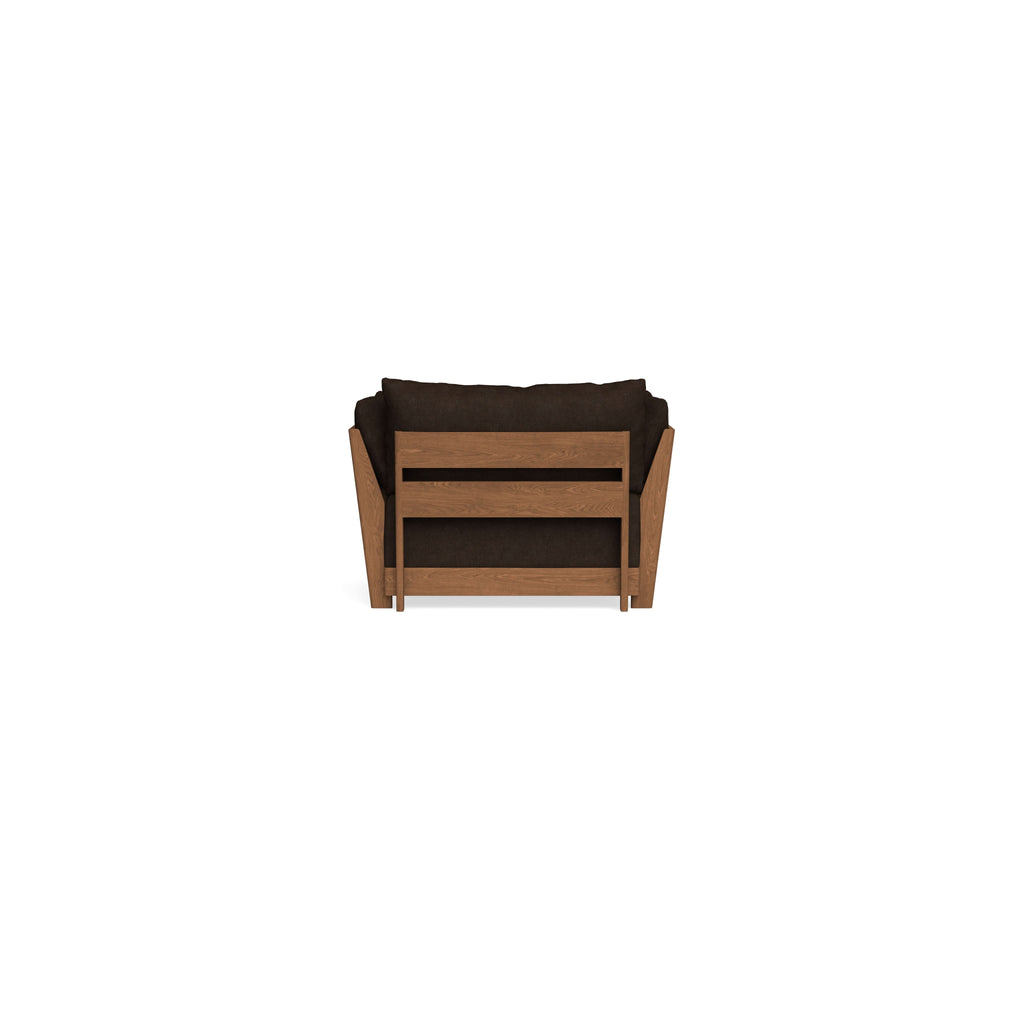 Modular Bondi Espresso Armchair + Ottoman in Espresso | Memory Foam Blend