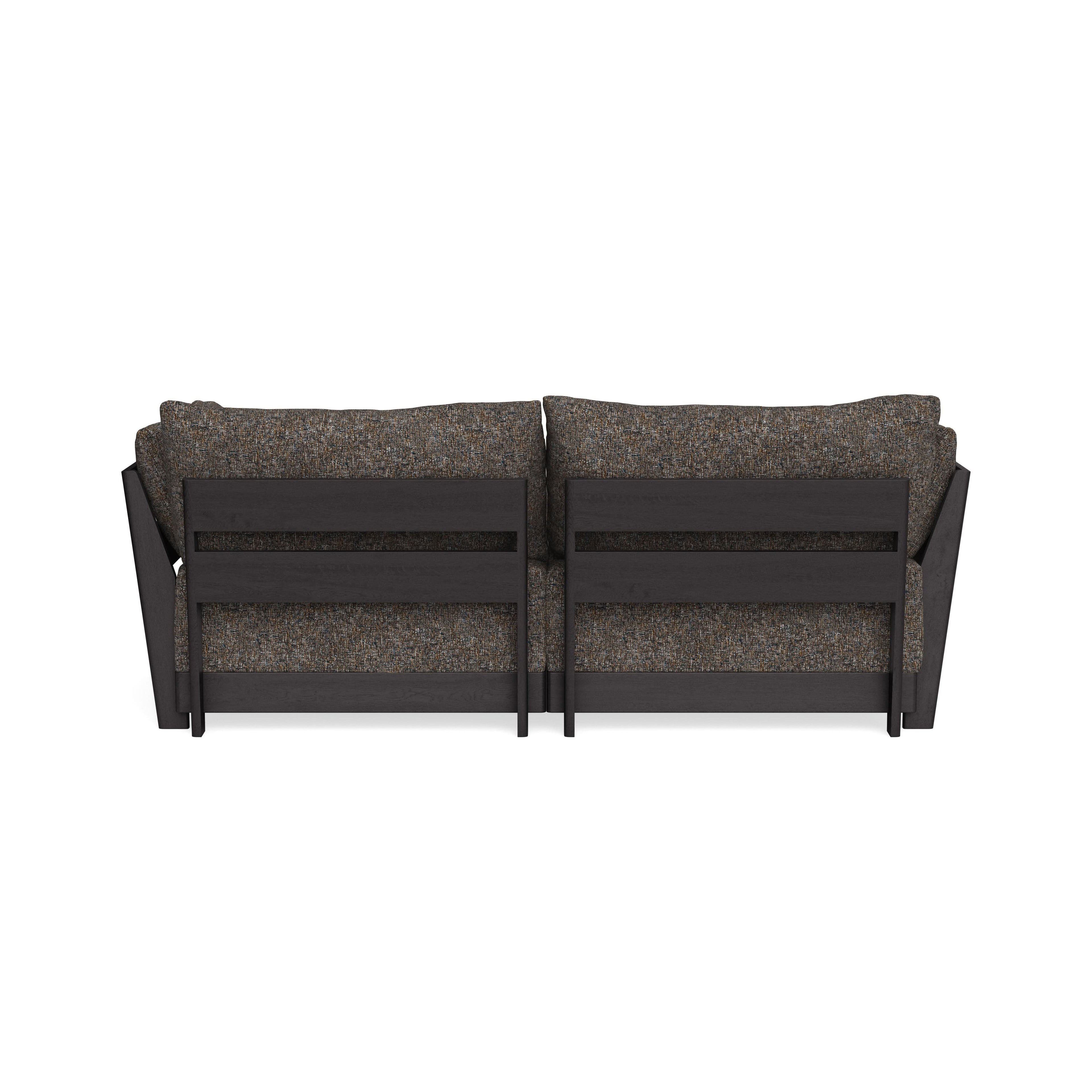 Modular Bondi Black 2-Seater Sectional in Eclipse | Classic Blend