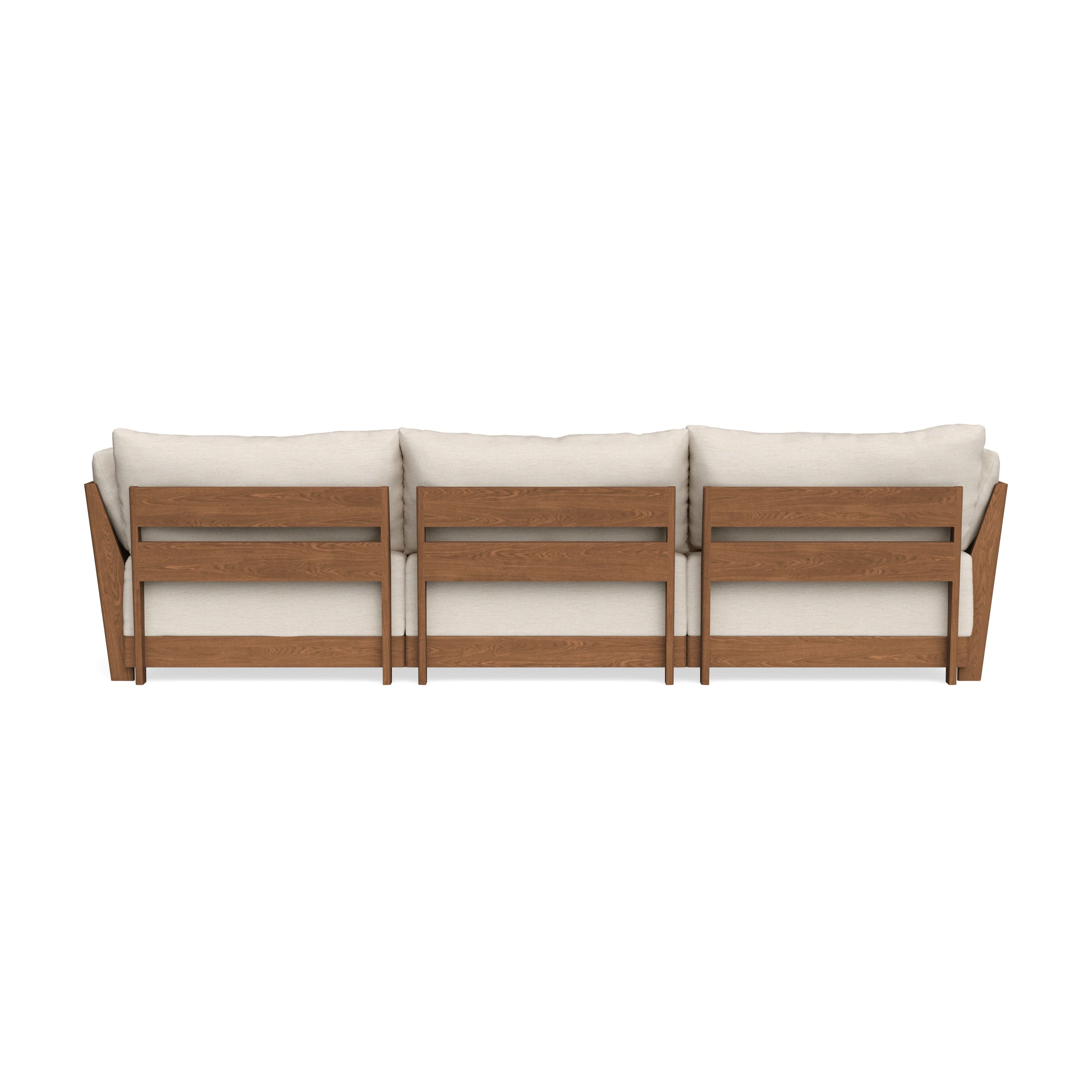 Modular Bondi Espresso 3-Seater Sofa in Seashell | Classic Blend