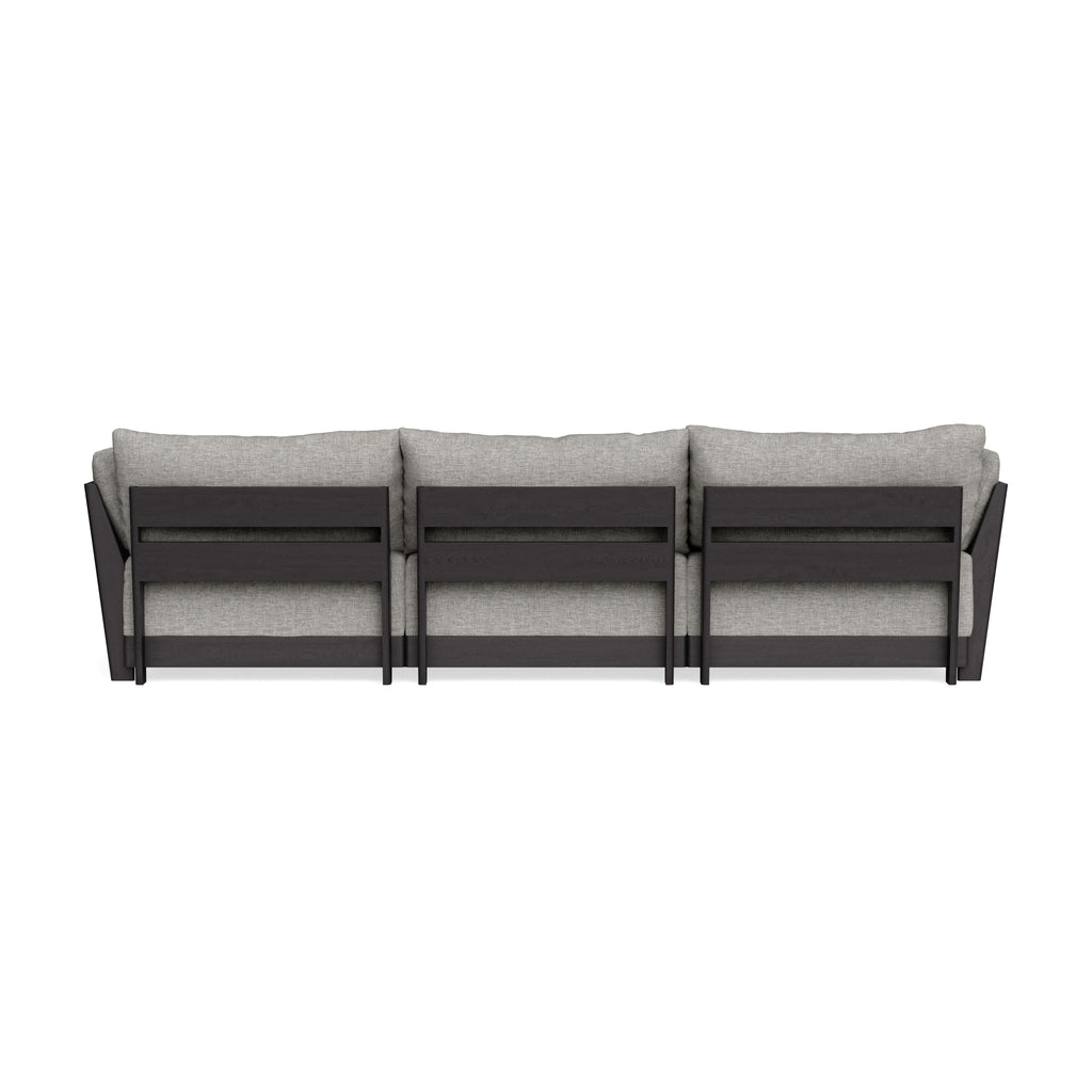 Modular Bondi Black 3-Seater Sofa in Fog | Classic Blend