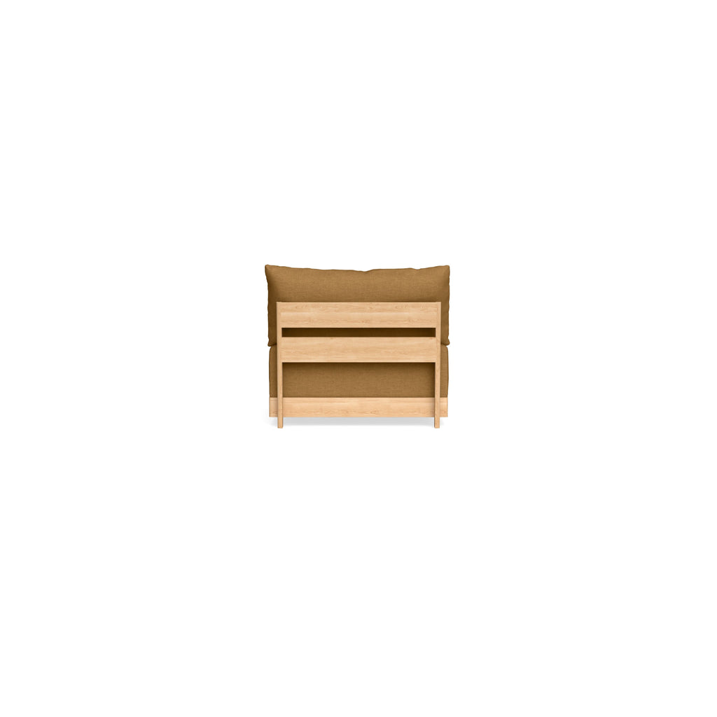 Modular Bondi Latte Armless Chair in Dijon | Classic Blend