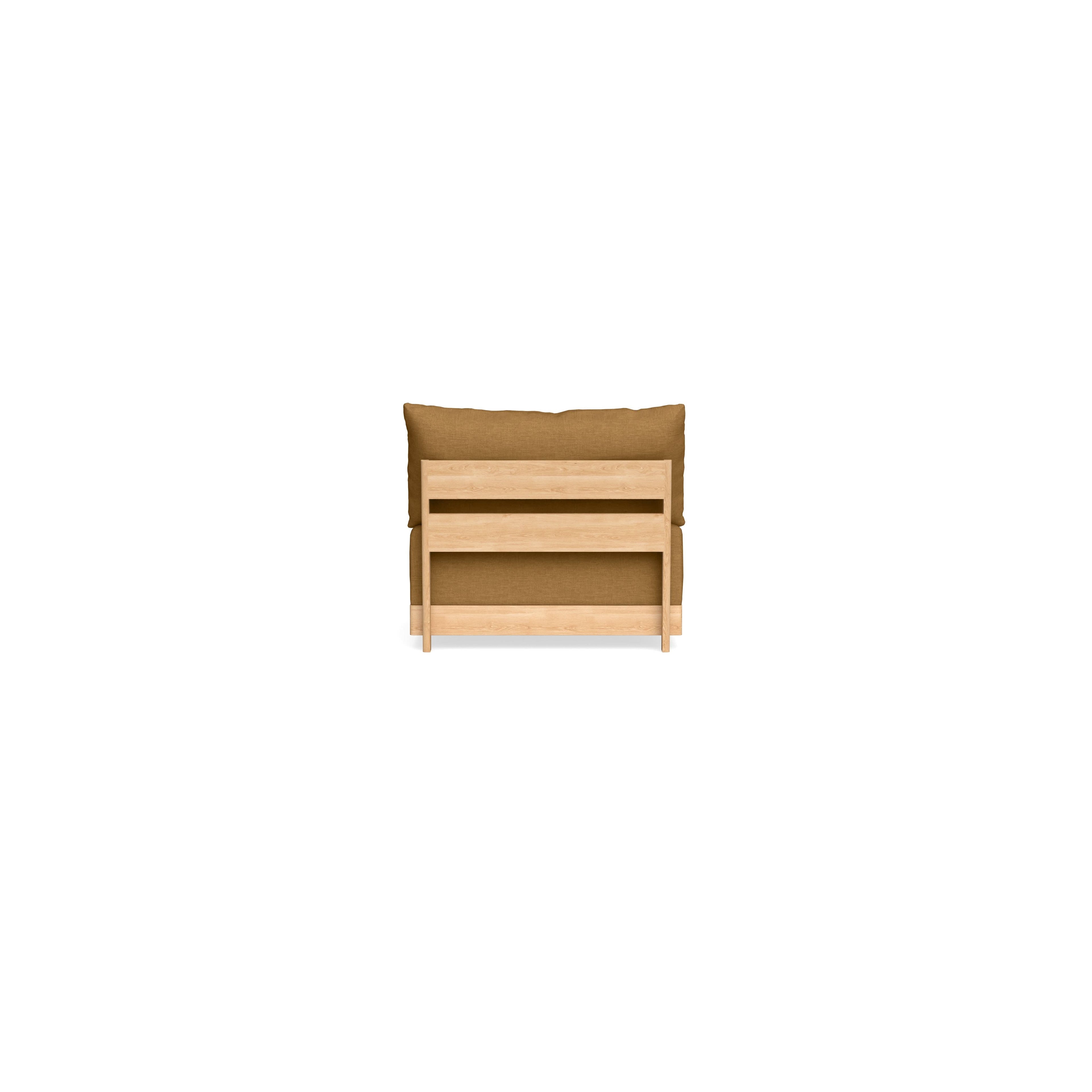Modular Bondi Latte Armless Chair in Dijon | Classic Blend