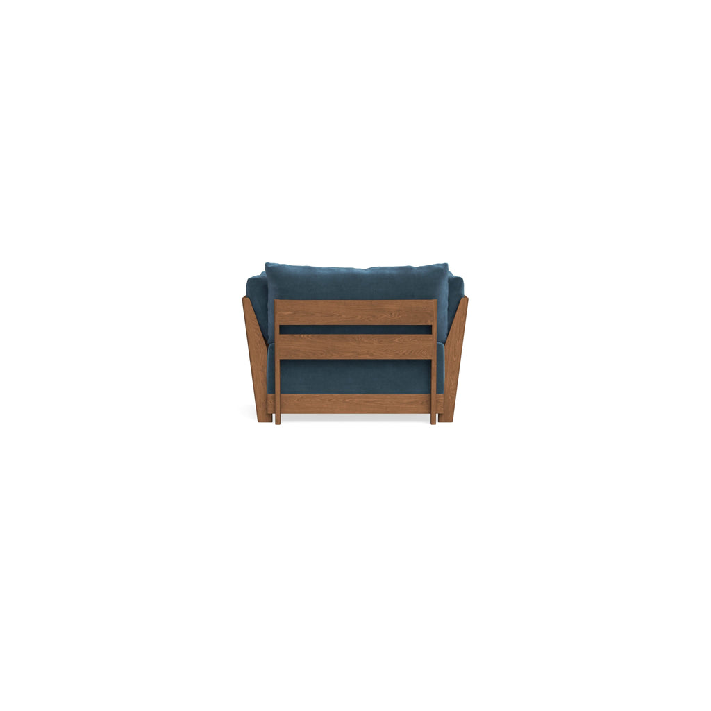 Modular Bondi Espresso Armchair in Oxford Blue | Classic Blend