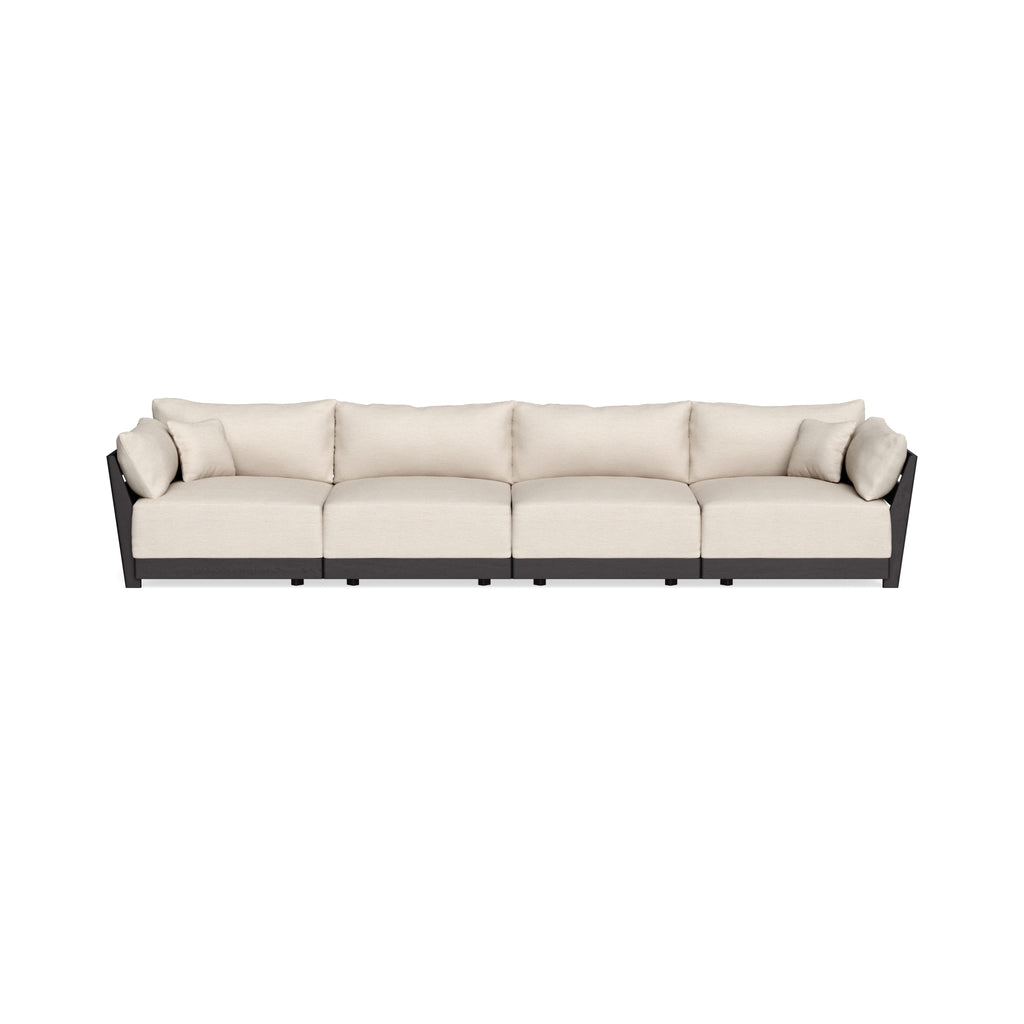 Modular Bondi Black 4-Seater Sofa in Seashell | Classic Blend