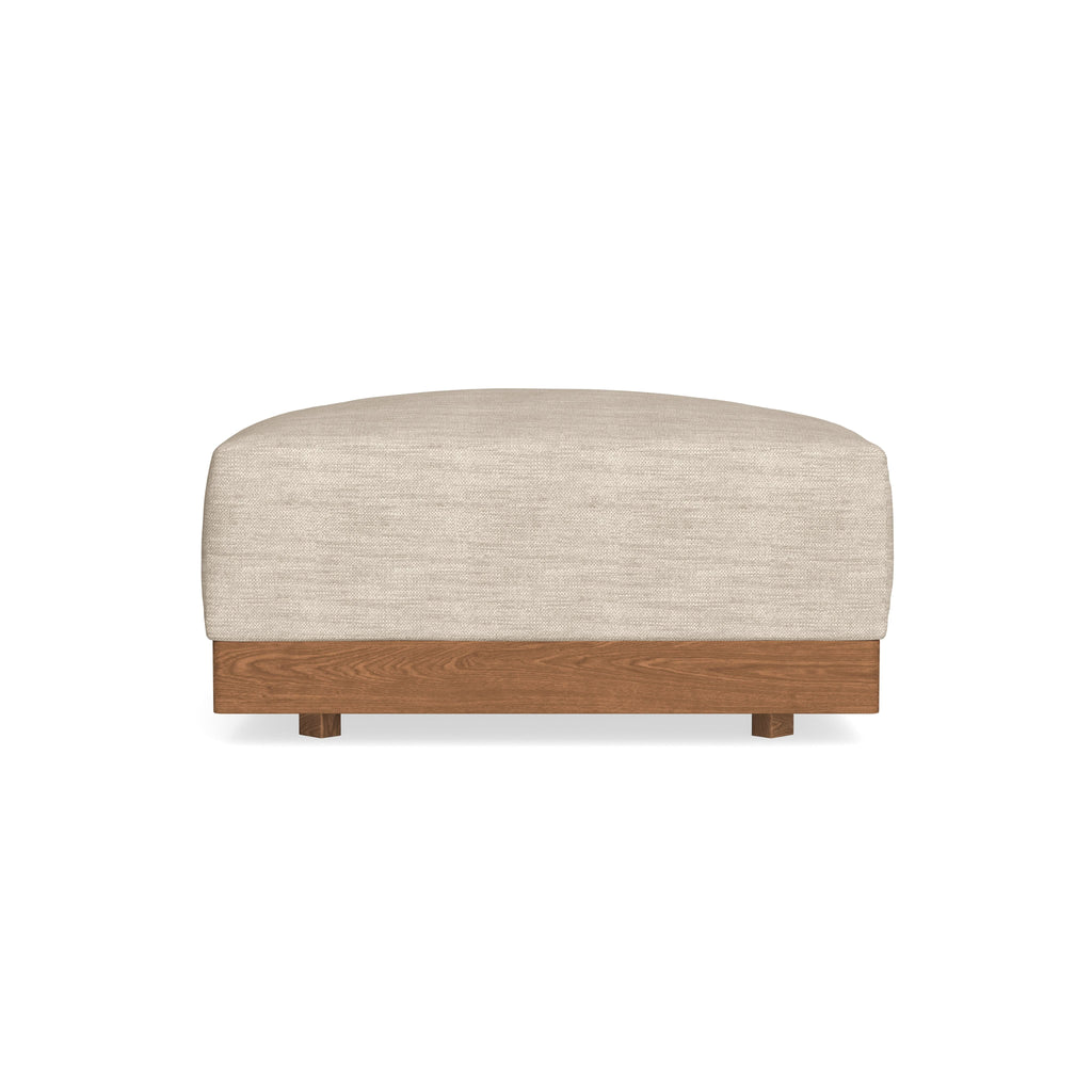 Modular Bondi Espresso Ottoman in Wheat | Memory Foam Blend