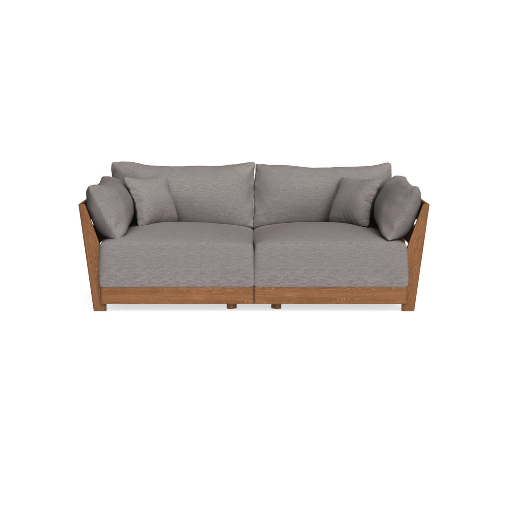 Modular Bondi Espresso 2-Seater Sofa in Cement | Classic Blend