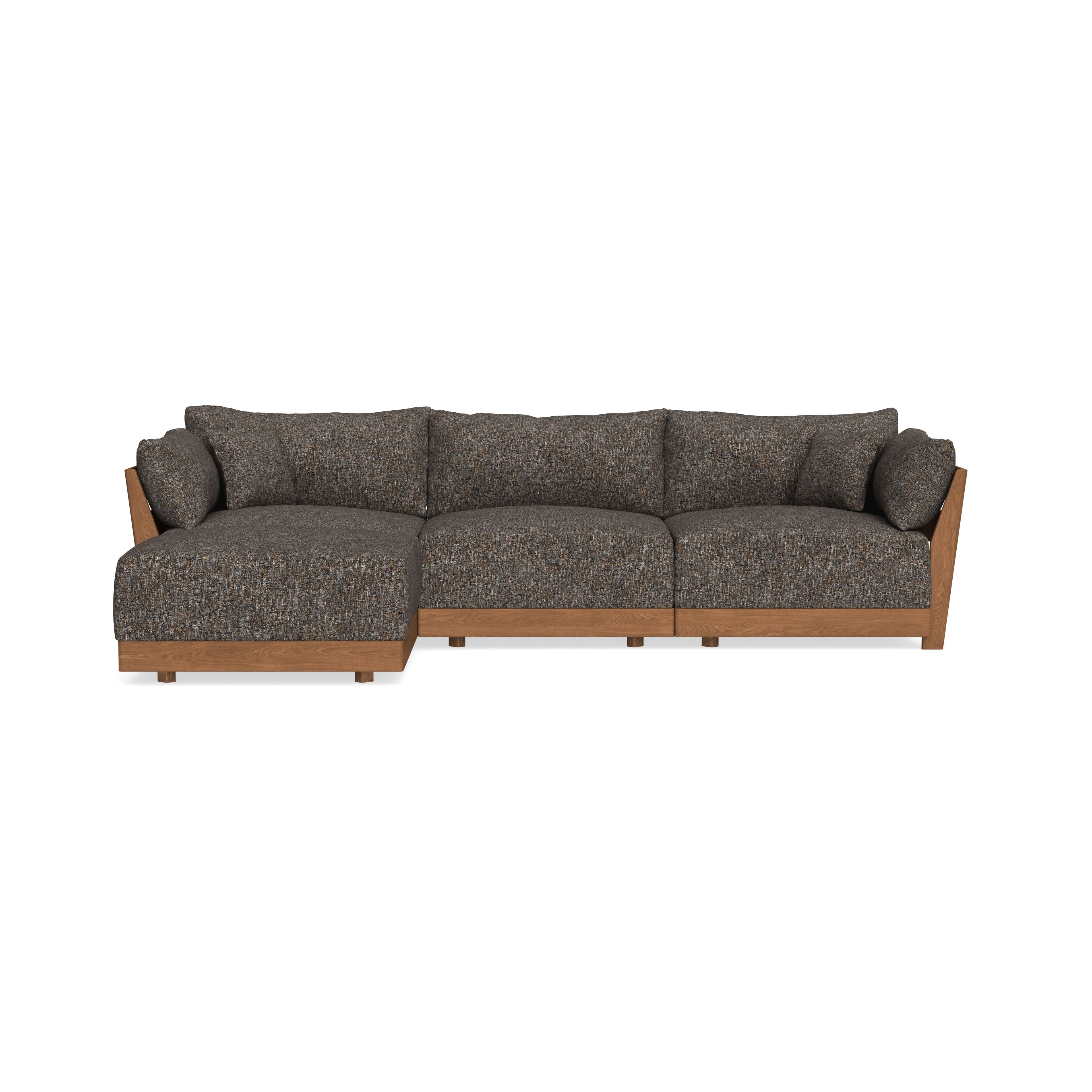 Modular Bondi Espresso 3-Seater Sectional in Eclipse | Classic Blend