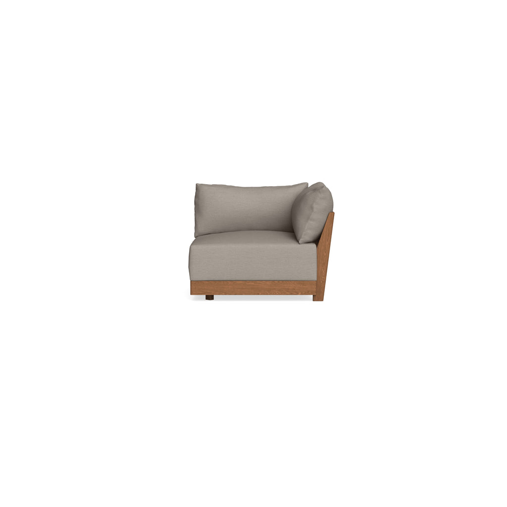 Modular Bondi Espresso Corner Chair in Cinder Gray | Classic Blend