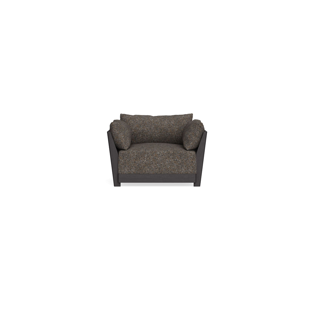 Modular Bondi Black Armchair in Eclipse | Memory Foam Blend