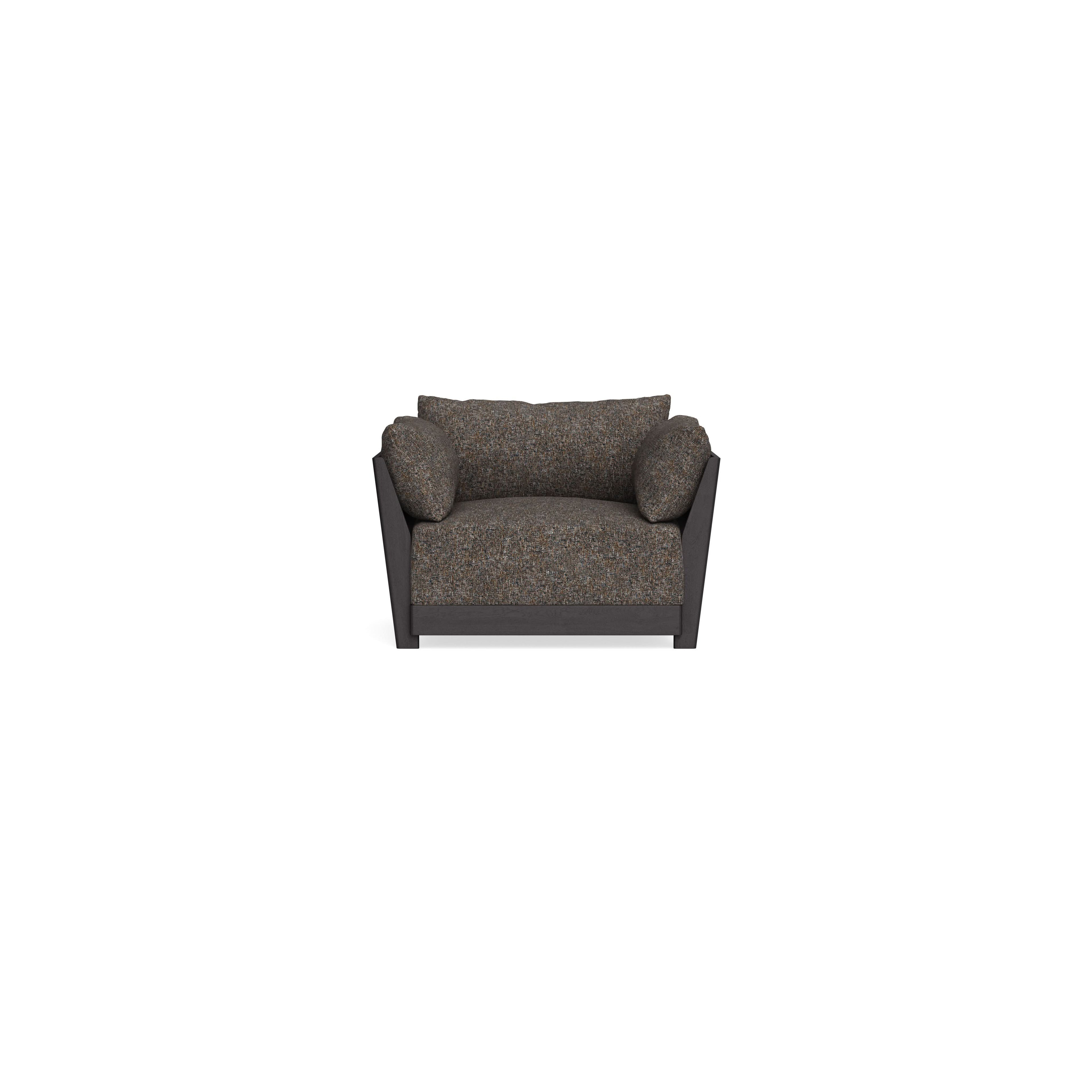 Modular Bondi Black Armchair in Eclipse | Memory Foam Blend