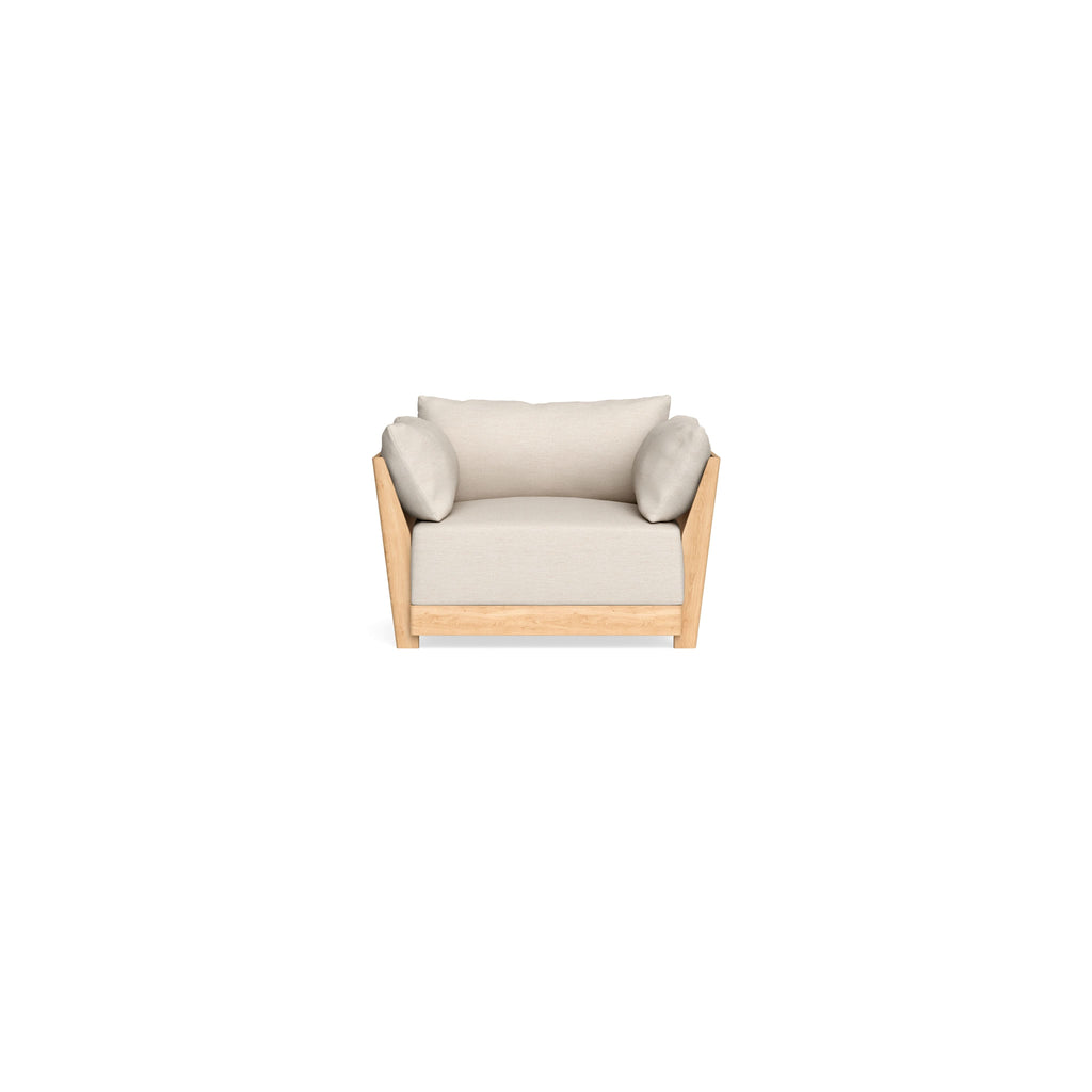 Modular Bondi Latte Armchair in Seashell | Memory Foam Blend