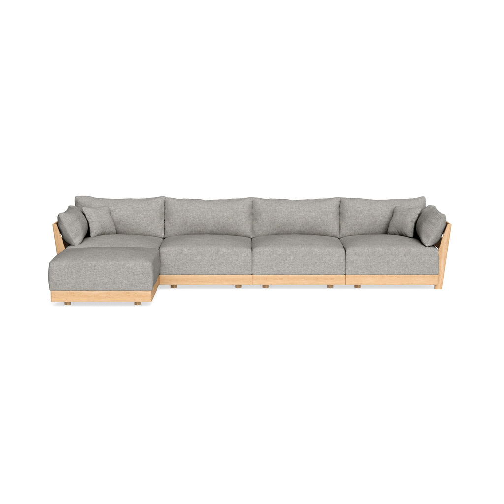 Slipcover Only - Modular Bondi 4-Seater Sectional in Fog
