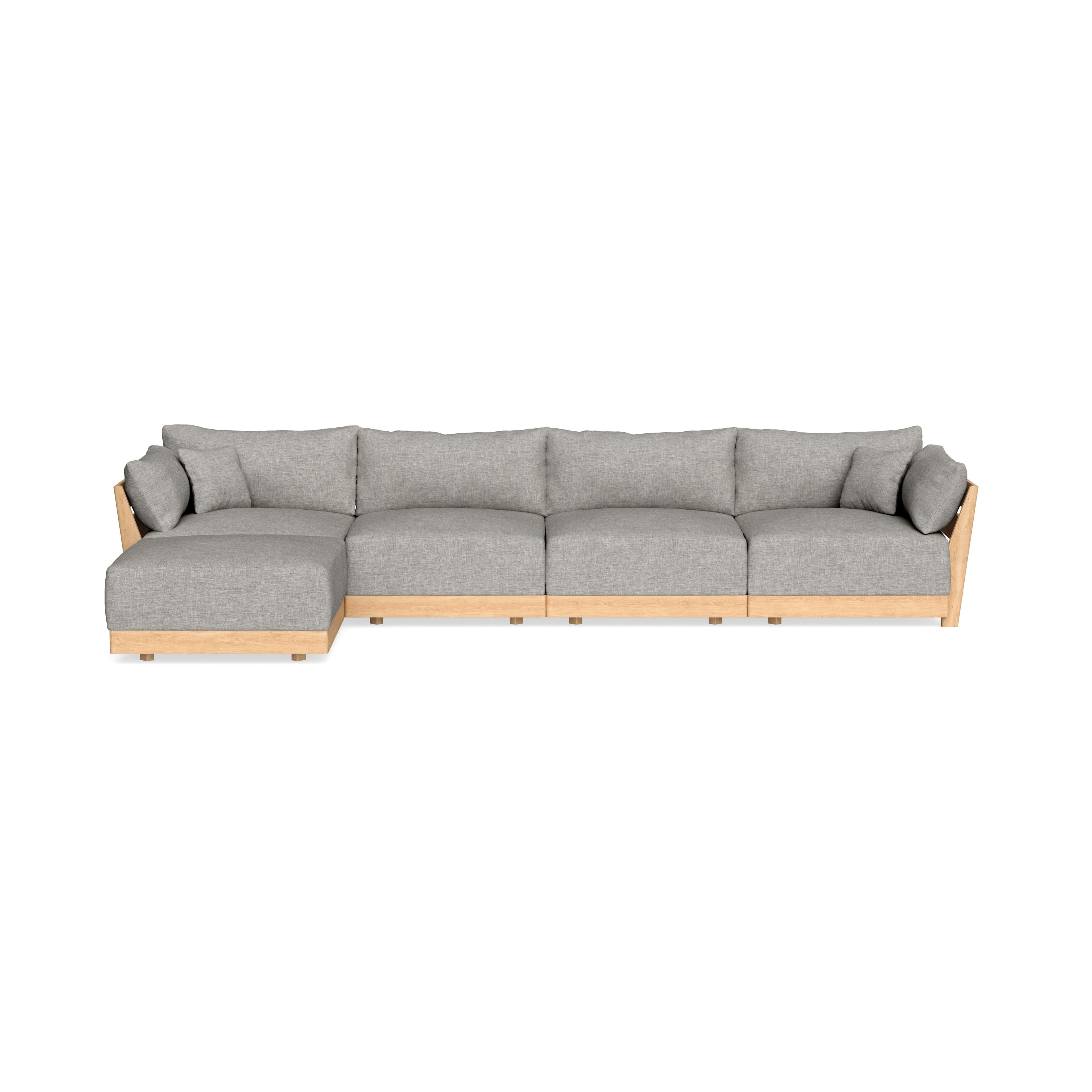 Slipcover Only - Modular Bondi 4-Seater Sectional in Fog