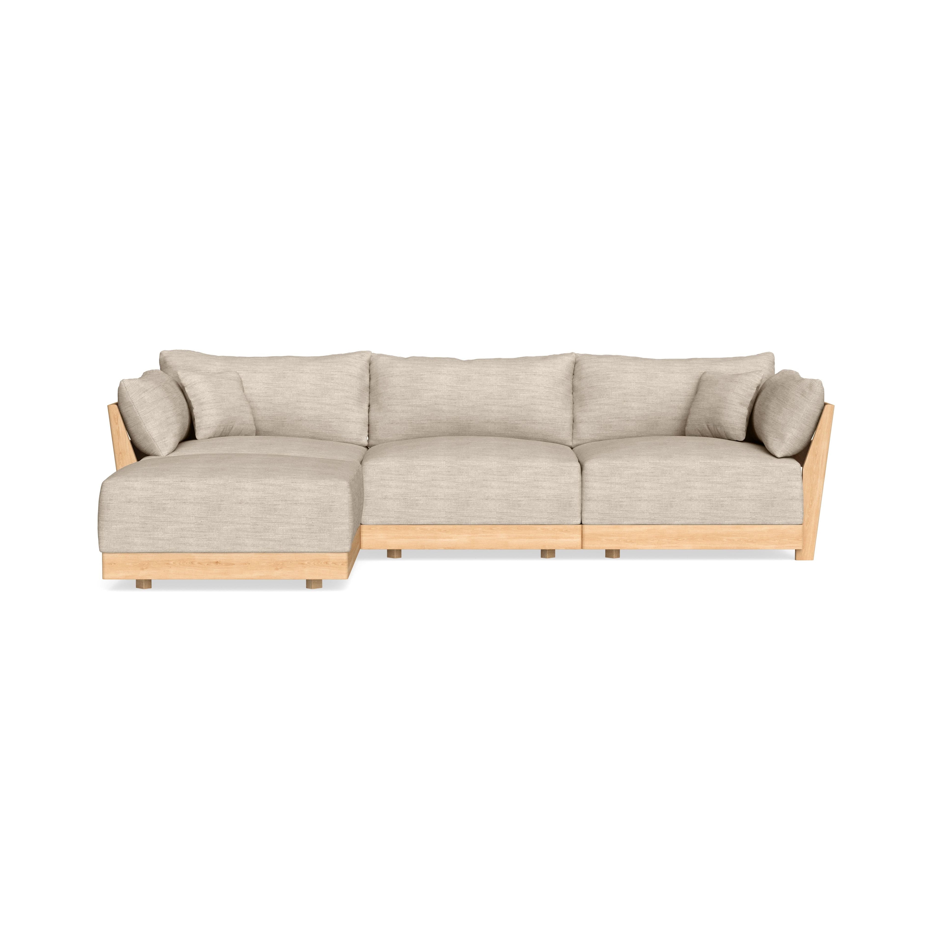 Slipcover Only - Modular Bondi 3-Seater Sectional in Wheat