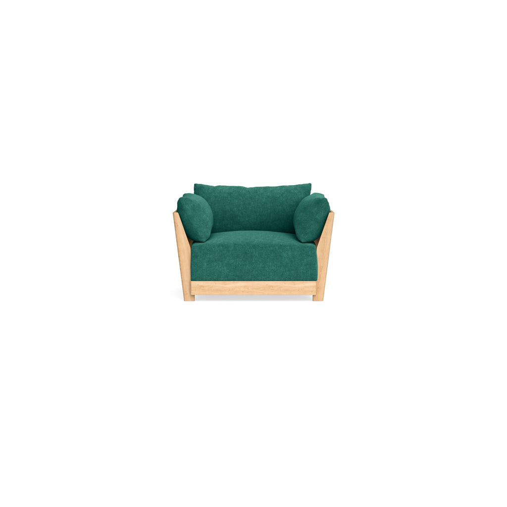 Modular Bondi Latte Armchair in Jade Green | Classic Blend