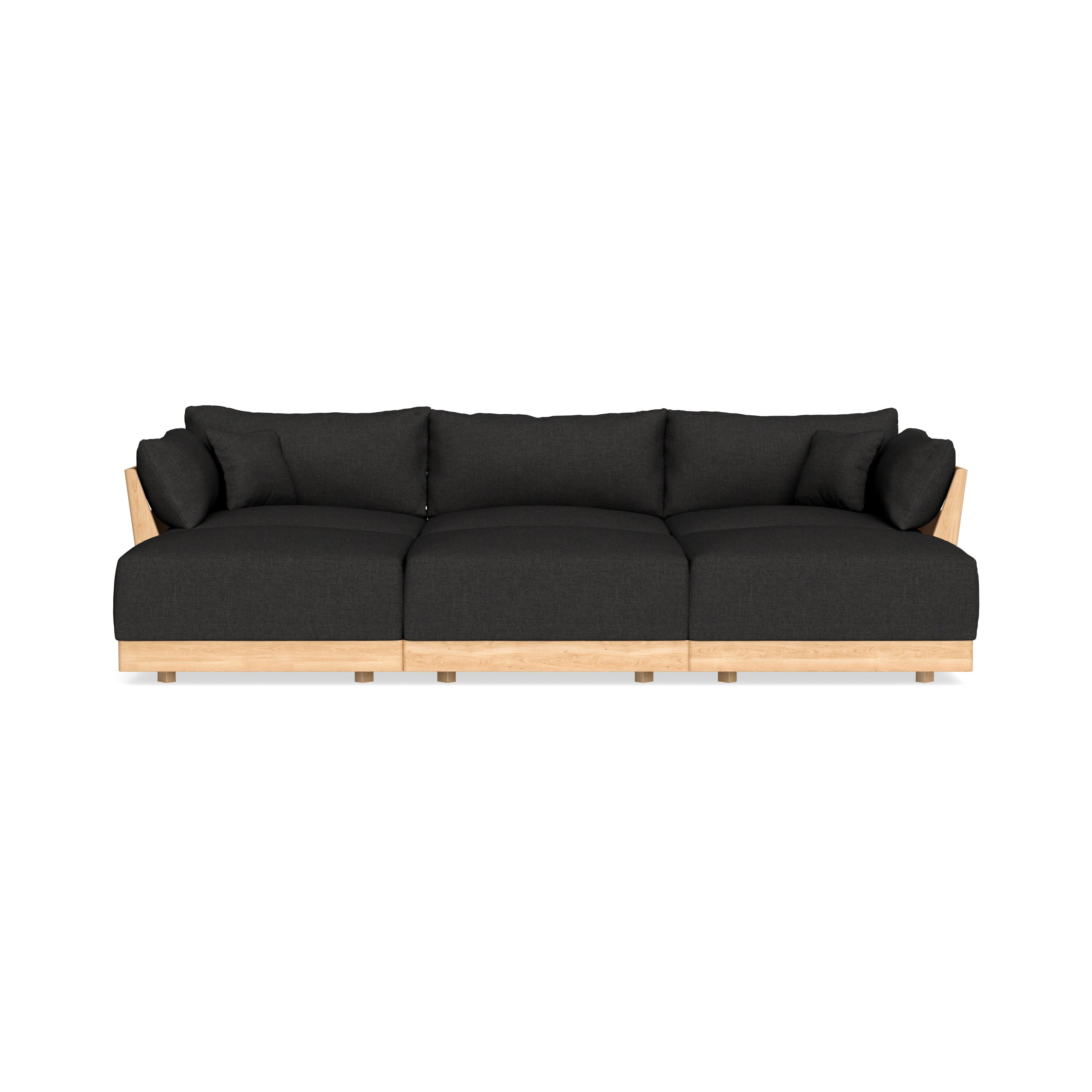 Slipcover Only - Modular Bondi 3-Seater Daybed Sofa Sectional in Peppercorn