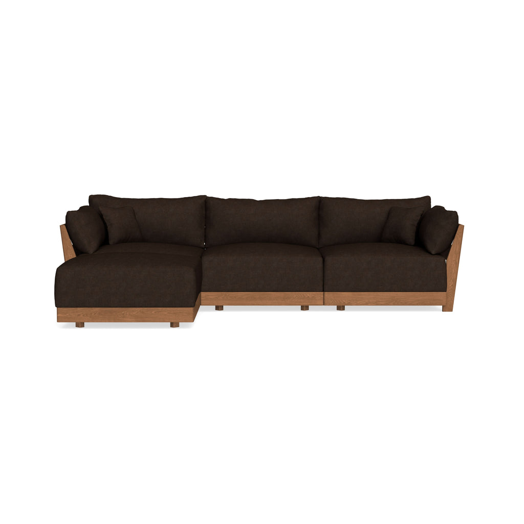 Modular Bondi Espresso 3-Seater Sectional in Espresso | Classic Blend