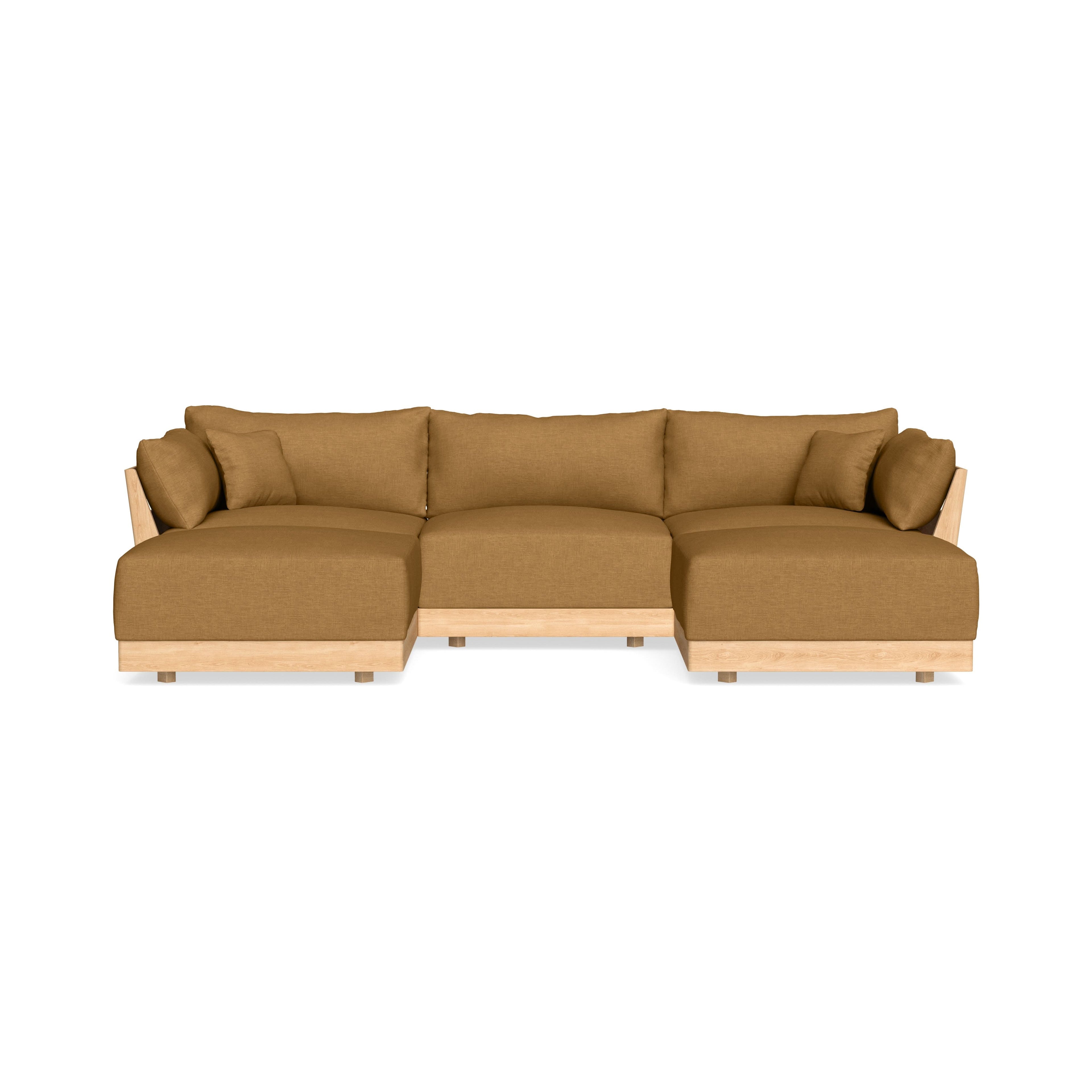 Slipcover Only - Modular Bondi 3-Seater U-Sectional in Dijon
