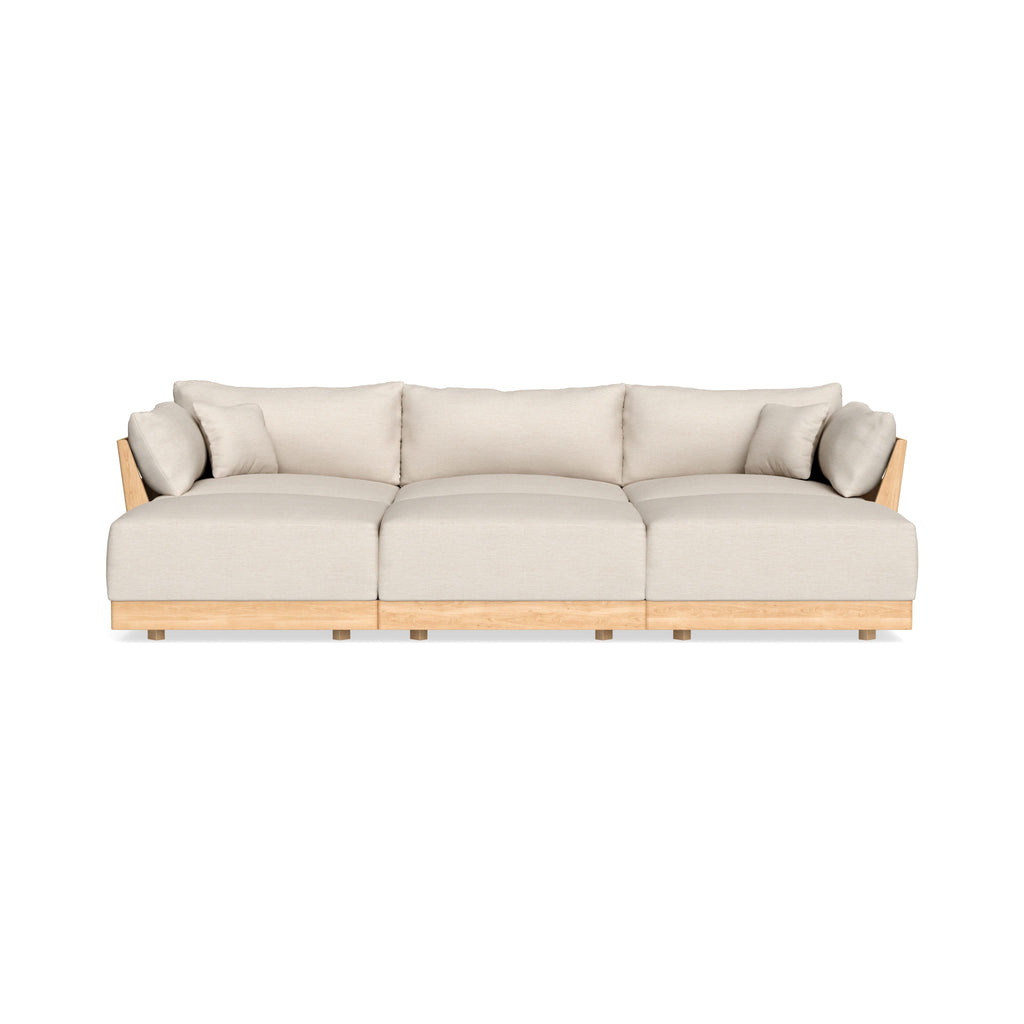 Slipcover Only - Modular Bondi 3-Seater Daybed Sofa Sectional in Seashell
