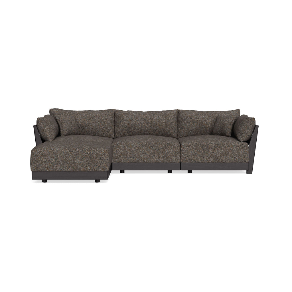 Modular Bondi Black 3-Seater Sectional in Eclipse | Classic Blend