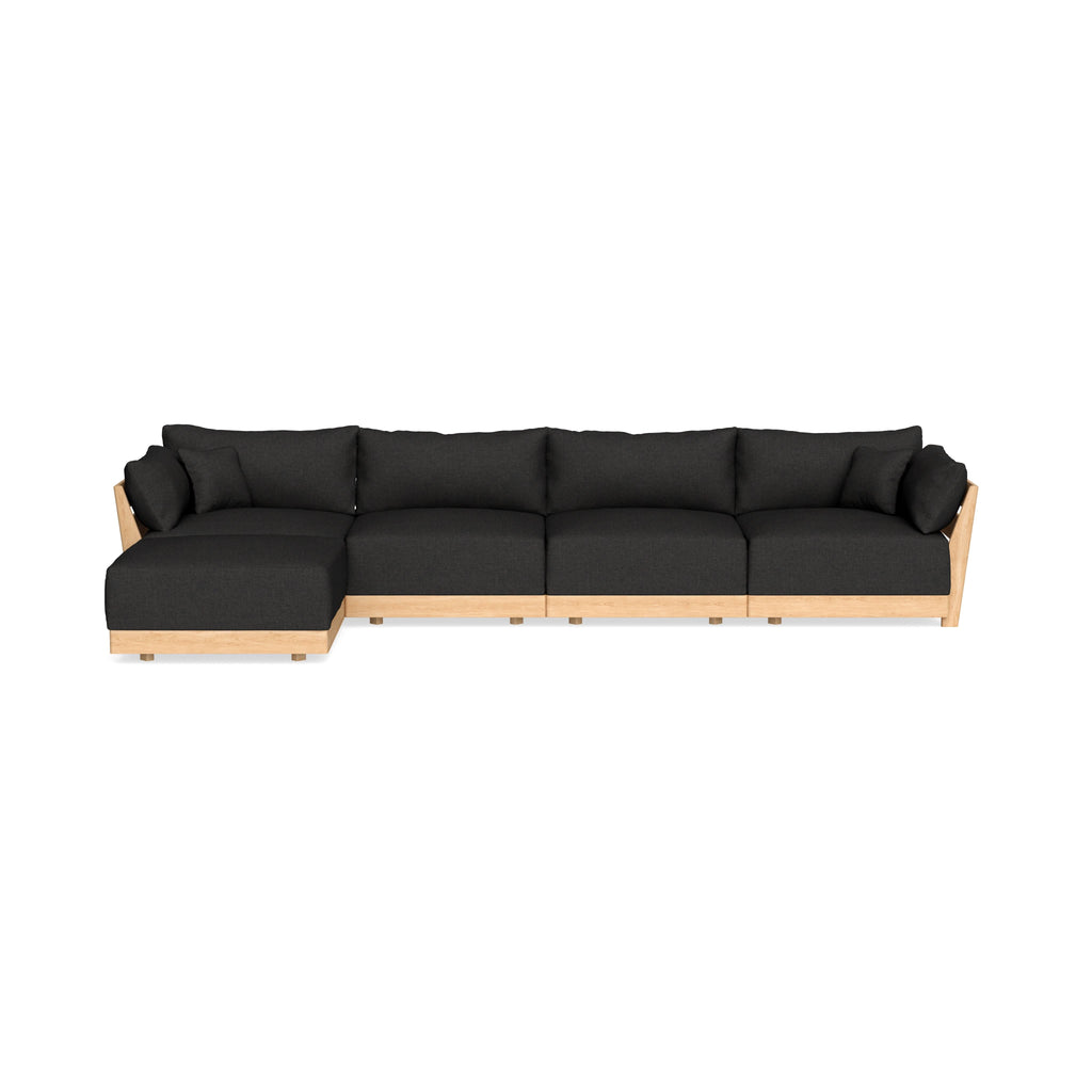 Slipcover Only - Modular Bondi 4-Seater Sectional in Peppercorn