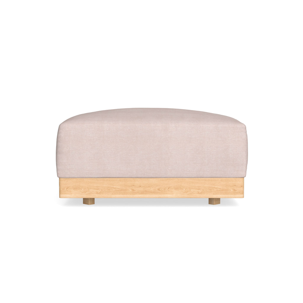 Modular Bondi Latte Ottoman in Blush | Memory Foam Blend
