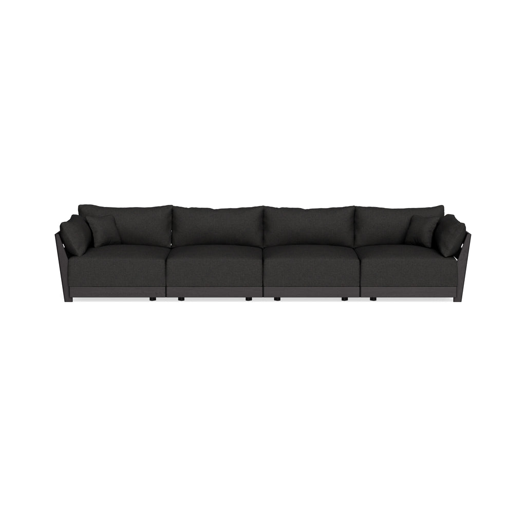 Modular Bondi Black 4-Seater Sofa in Peppercorn | Classic Blend