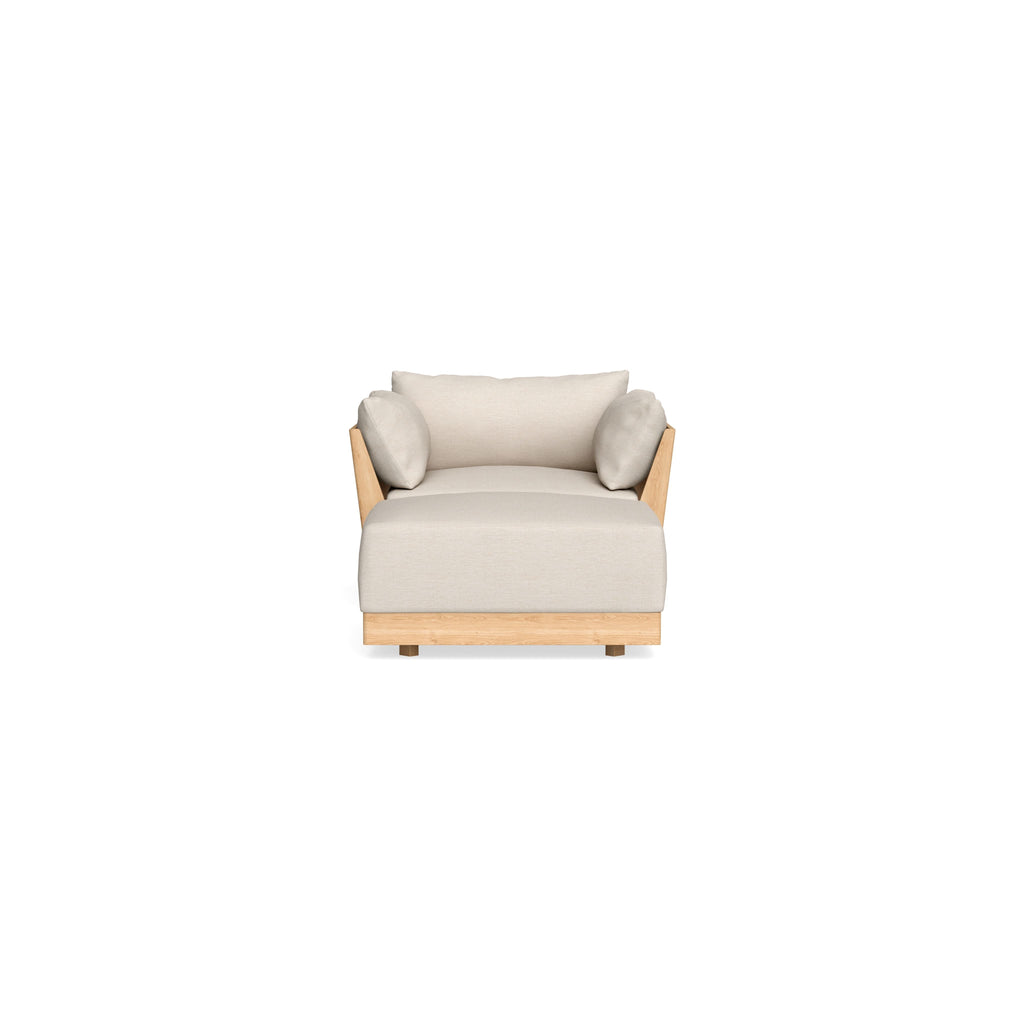 Slipcover Only - Modular Bondi Armchair + Ottoman in Seashell