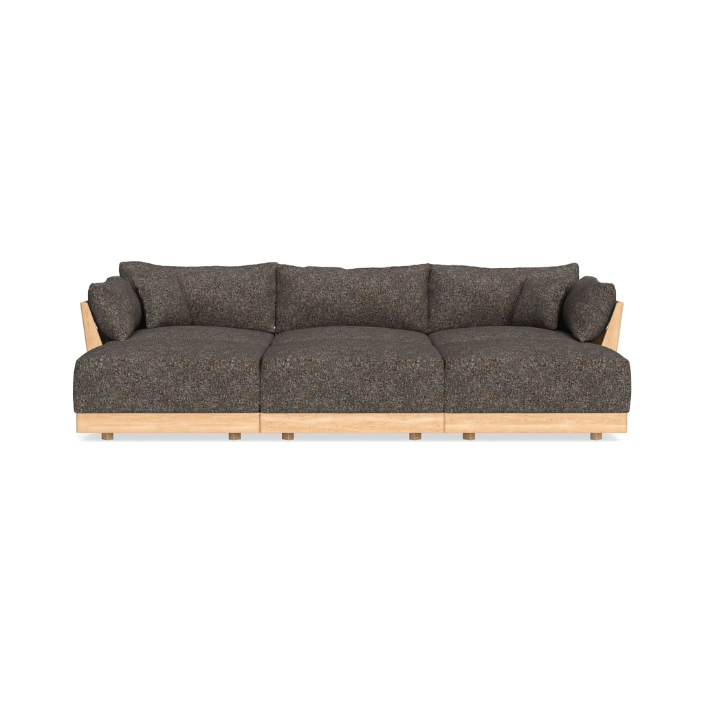 Slipcover Only - Modular Bondi 3-Seater Daybed Sofa Sectional in Eclipse