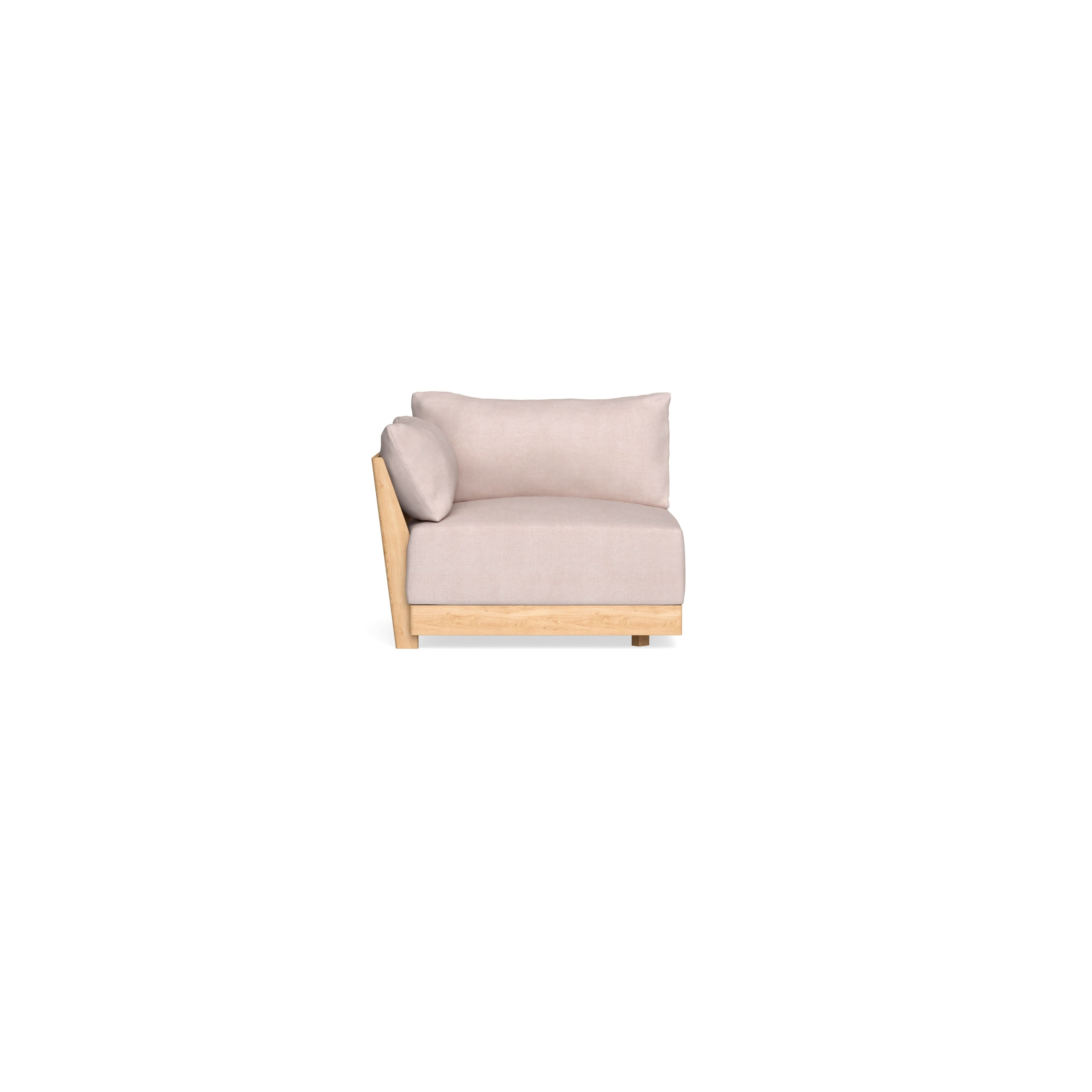 Modular Bondi Latte End Chair in Blush | Classic Blend