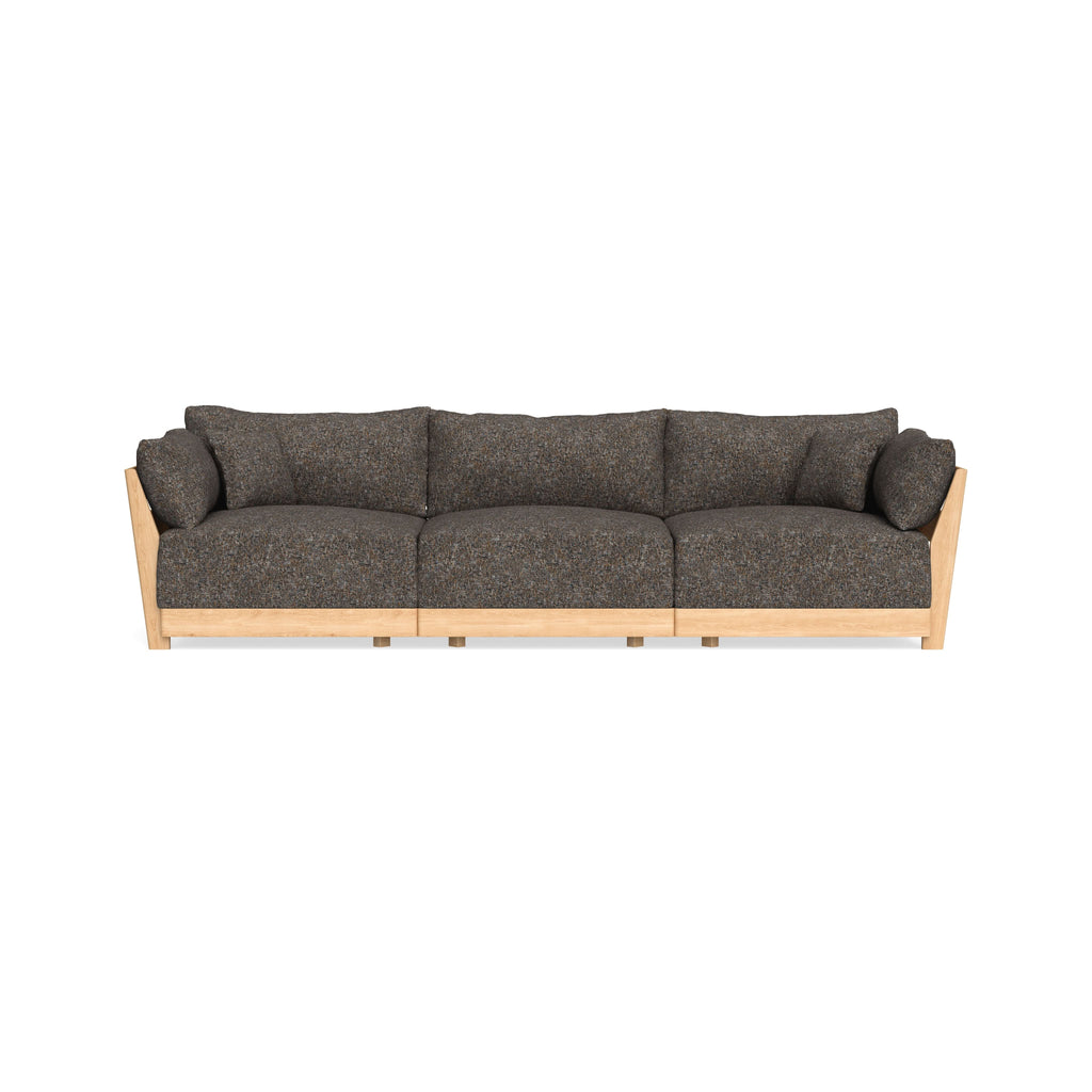 Modular Bondi Latte 3-Seater Sofa in Eclipse | Memory Foam Blend