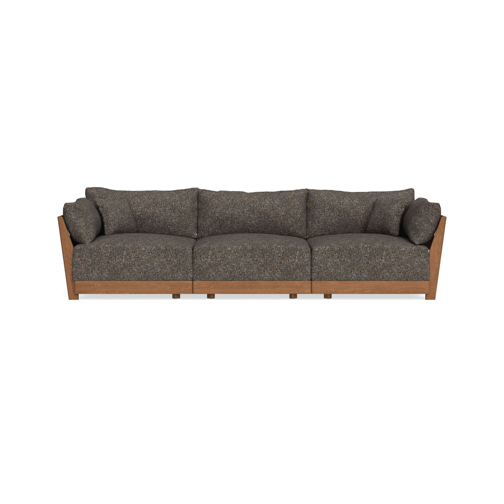 Modular Bondi Espresso 3-Seater Sofa in Eclipse | Memory Foam Blend