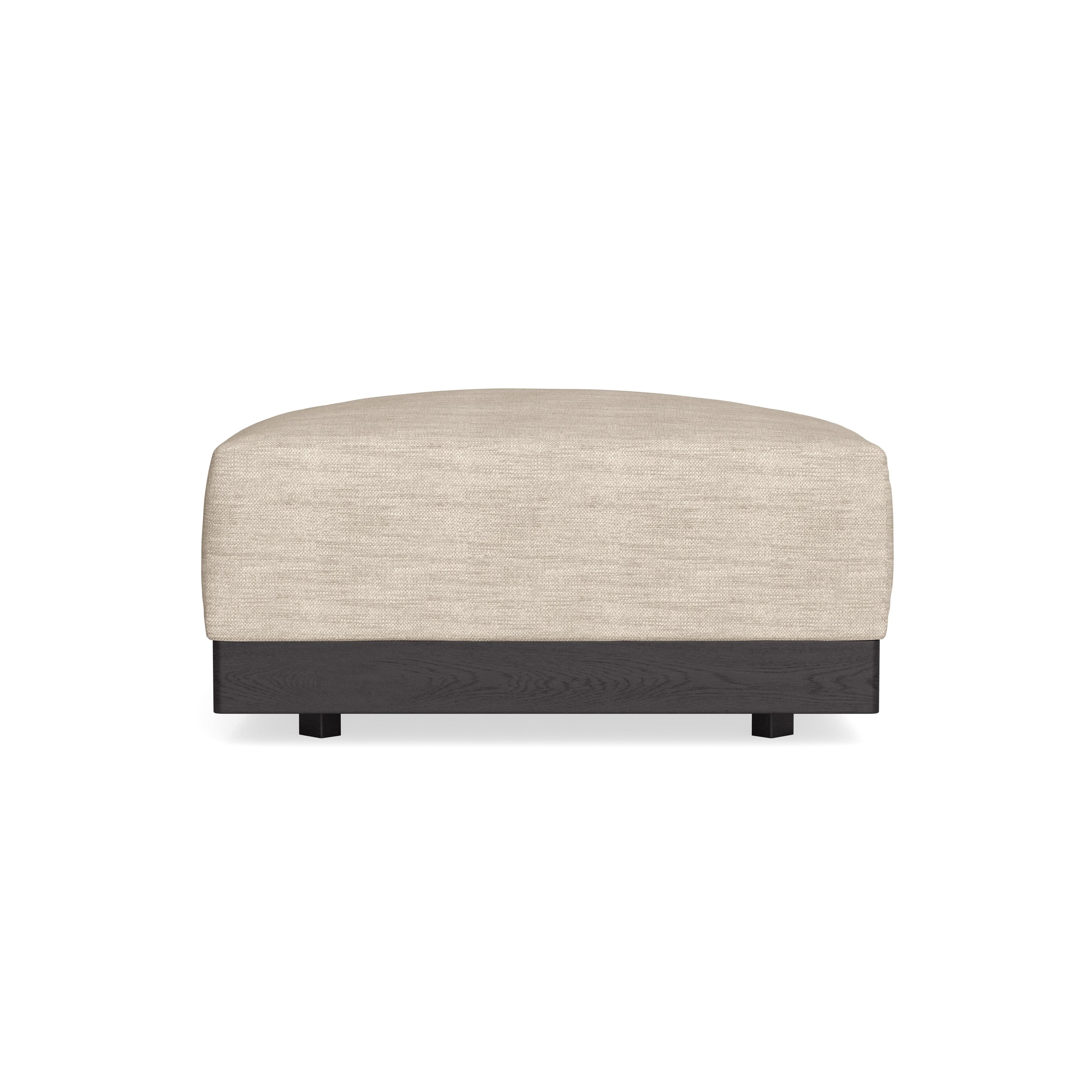 Modular Bondi Black Ottoman in Wheat | Memory Foam Blend