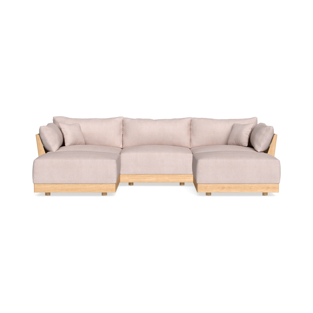 Slipcover Only - Modular Bondi 3-Seater U-Sectional in Blush