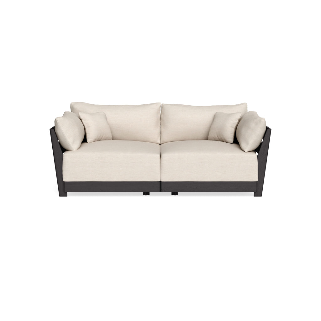 Modular Bondi Black 2-Seater Sofa in Seashell | Classic Blend