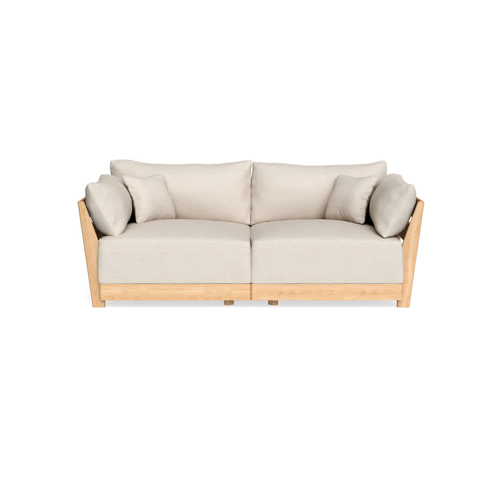 Modular Bondi Latte 2-Seater Sofa in Seashell | Memory Foam Blend