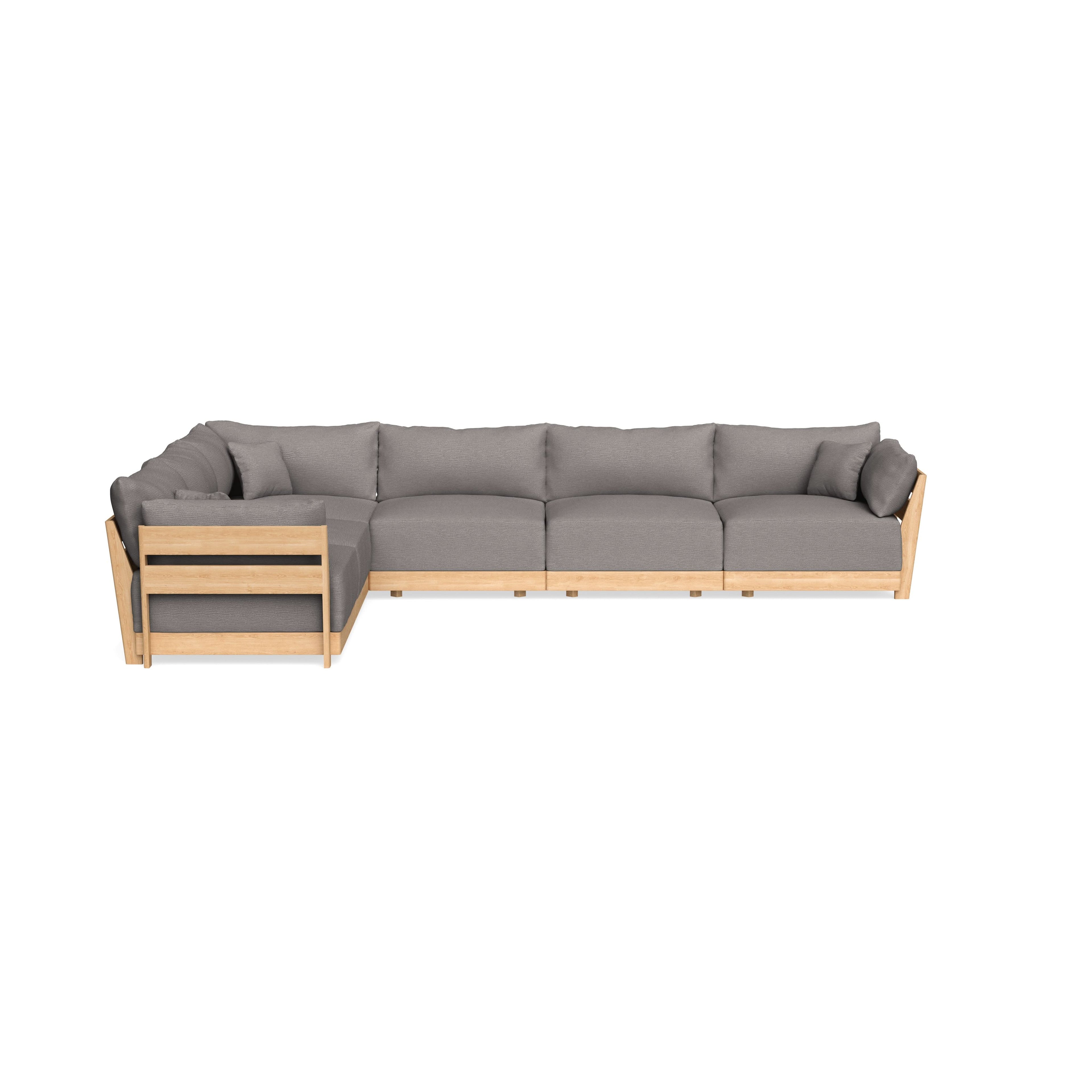 Slipcover Only - Modular Bondi 6-Seater Corner Sectional in Cement