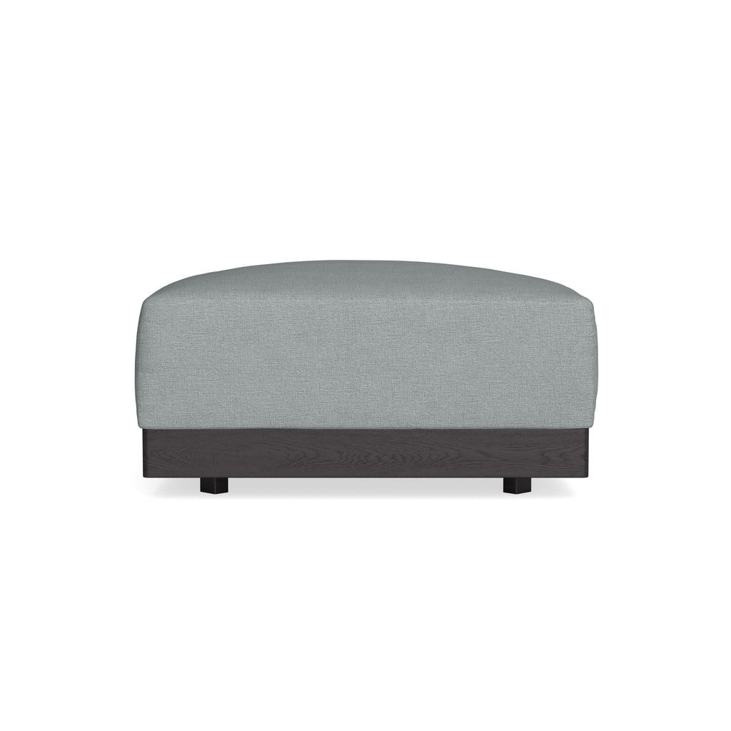 Modular Bondi Black Ottoman in Light Steel | Classic Blend