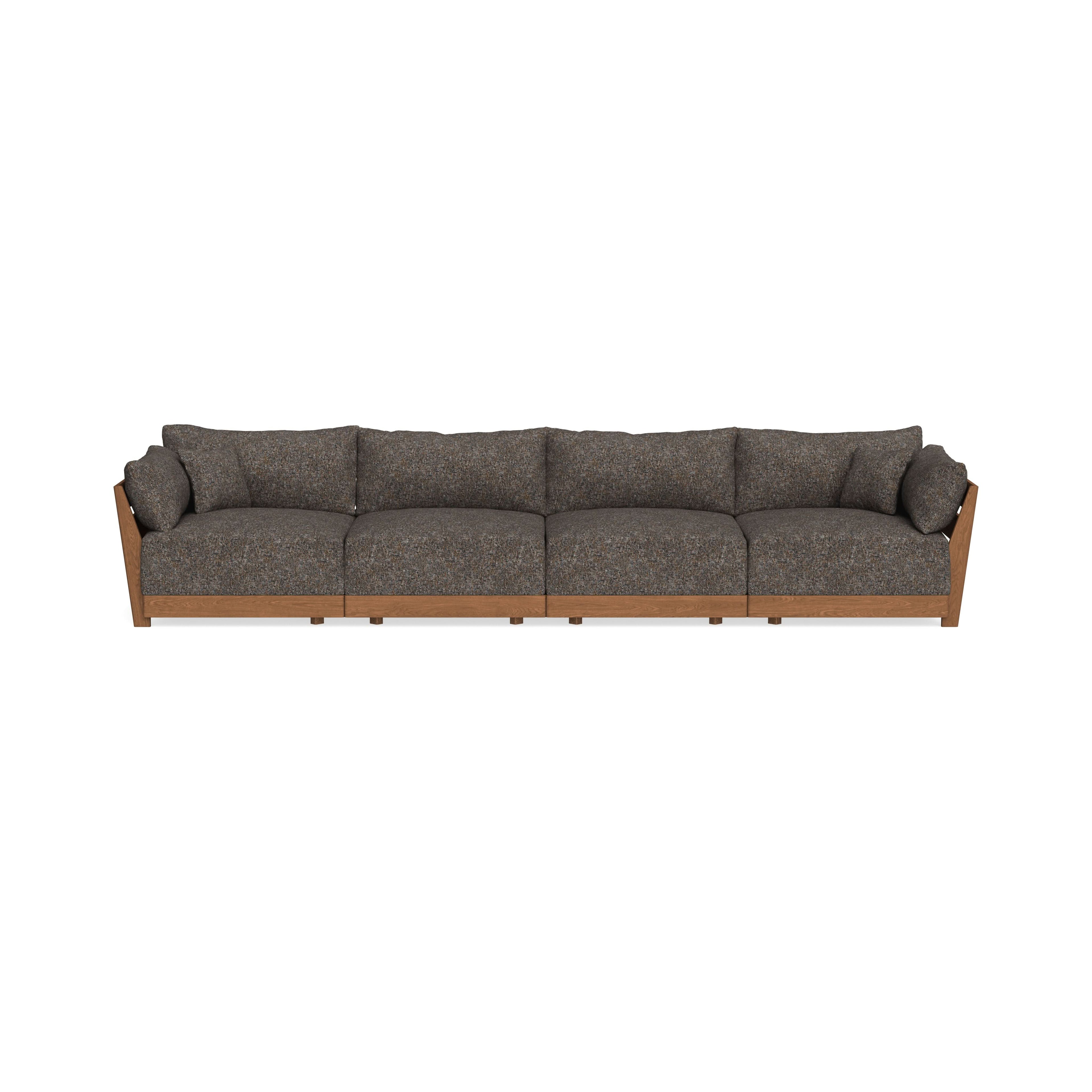Modular Bondi Espresso 4-Seater Sofa in Eclipse | Classic Blend