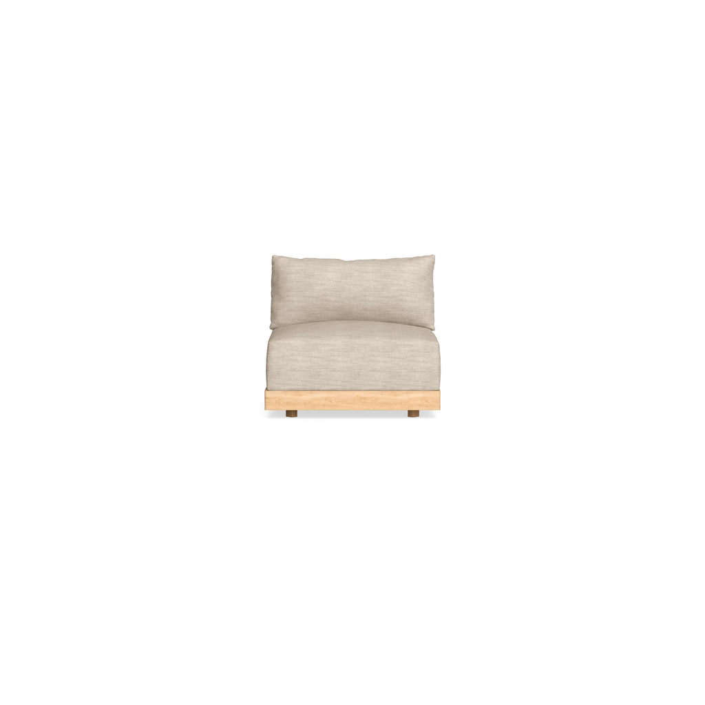 Modular Bondi Latte Armless Chair in Wheat | Classic Blend