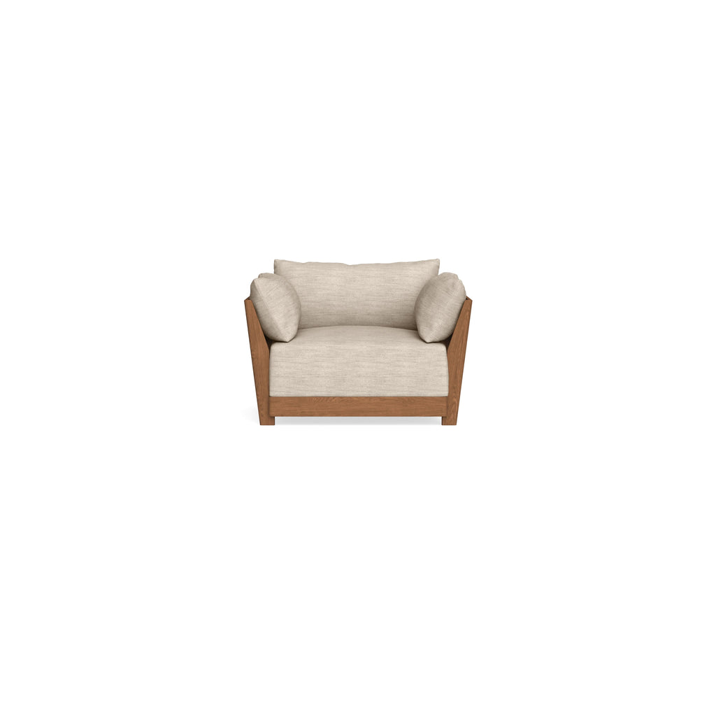 Modular Bondi Espresso Armchair in Wheat | Classic Blend