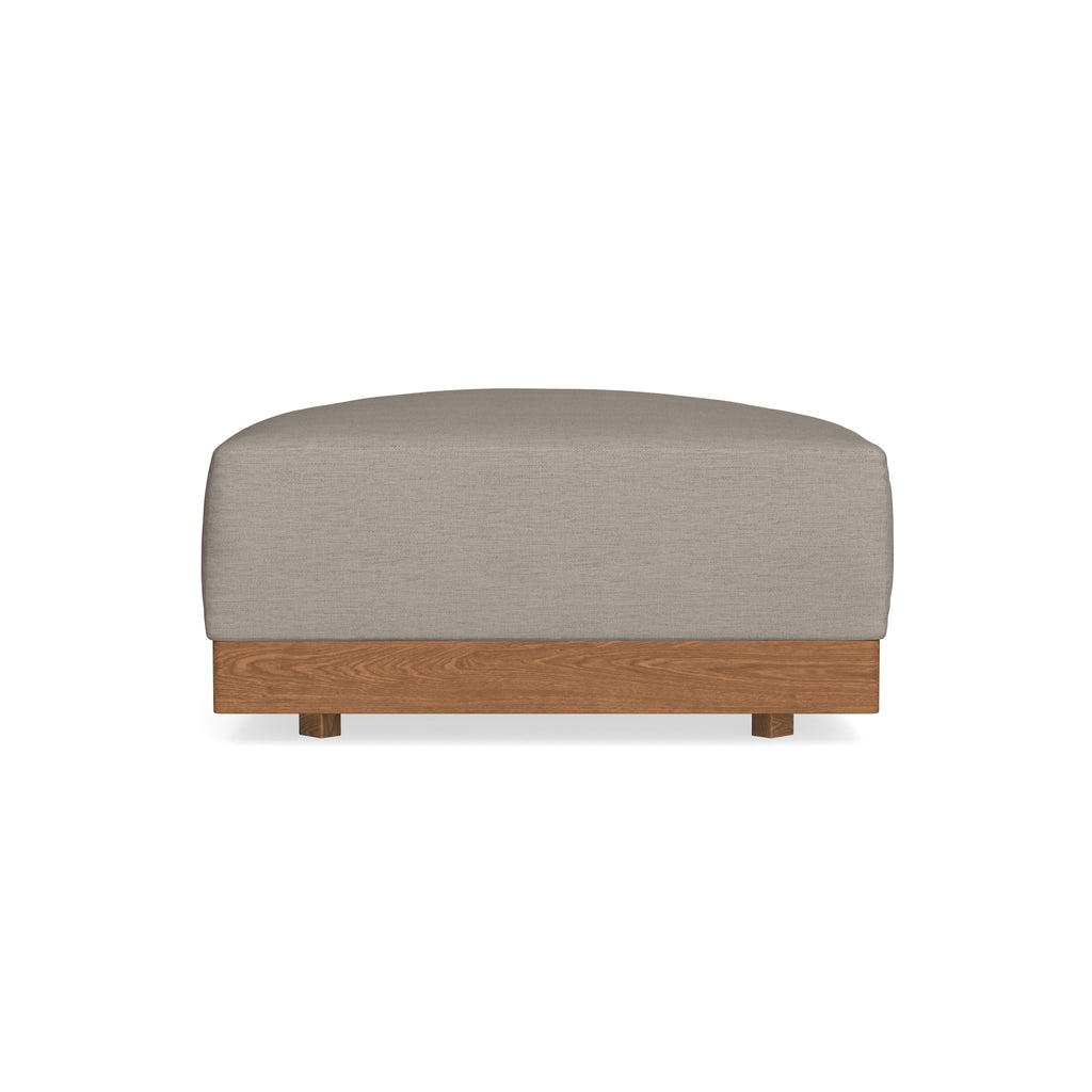 Modular Bondi Espresso Ottoman in Cinder Gray | Memory Foam Blend