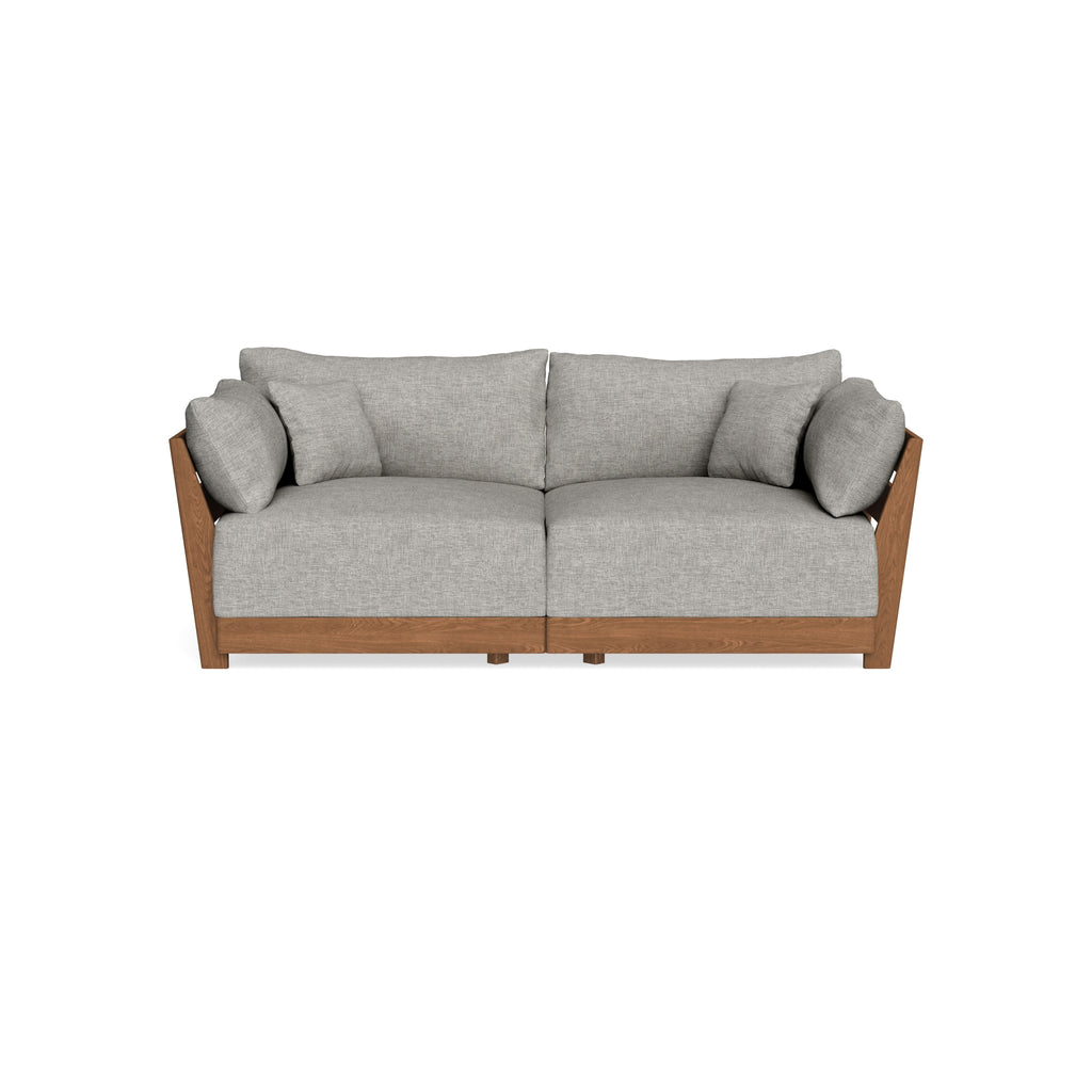 Modular Bondi Espresso 2-Seater Sofa in Fog | Classic Blend