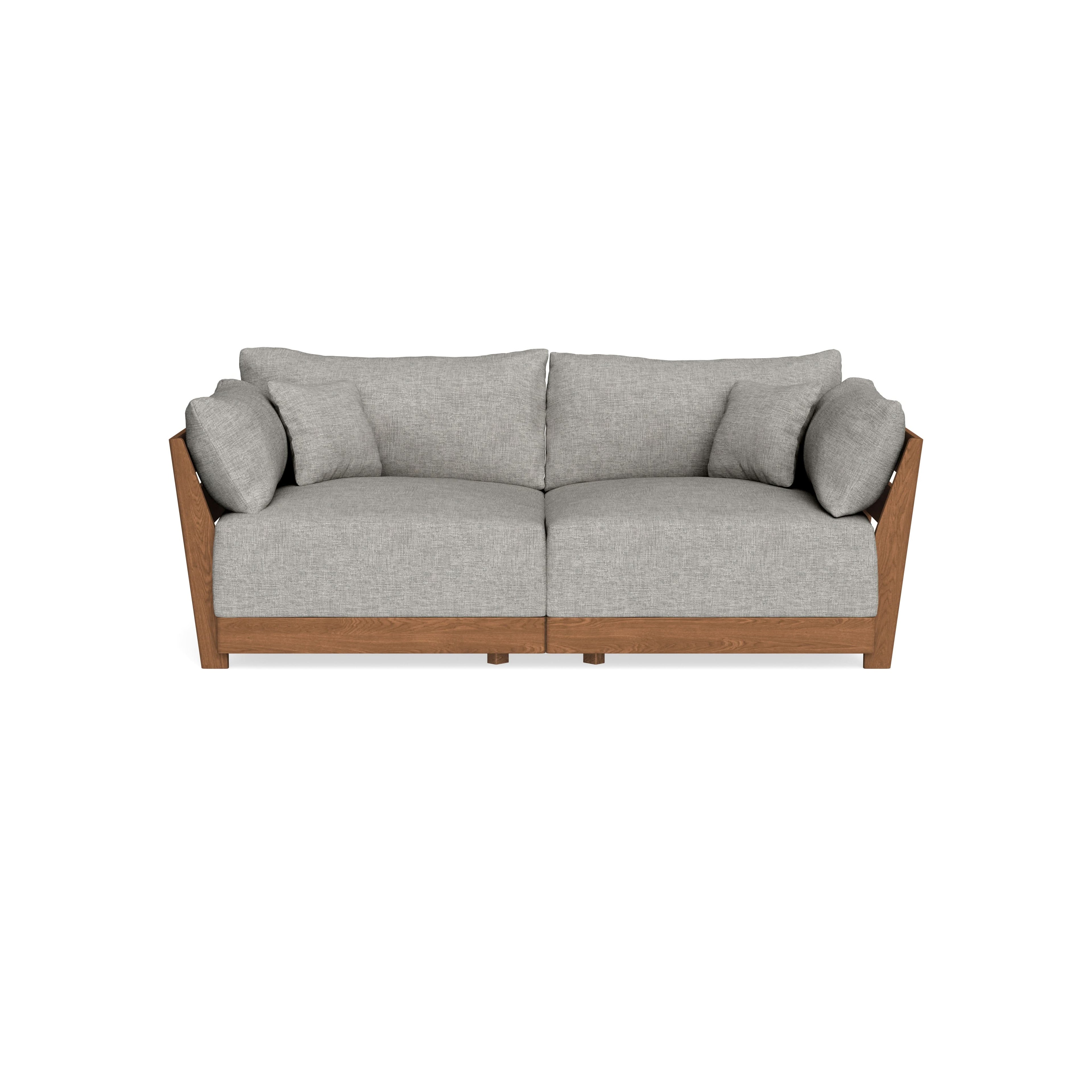 Modular Bondi Espresso 2-Seater Sofa in Fog | Classic Blend