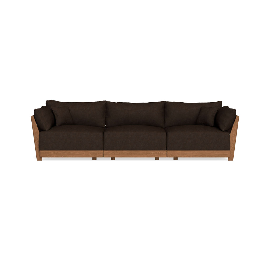 Modular Bondi Espresso 3-Seater Sofa in Espresso | Memory Foam Blend