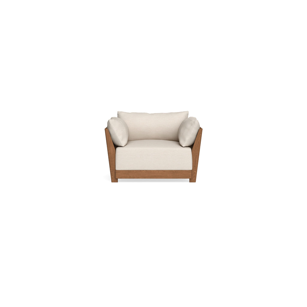 Modular Bondi Espresso Armchair in Seashell | Classic Blend