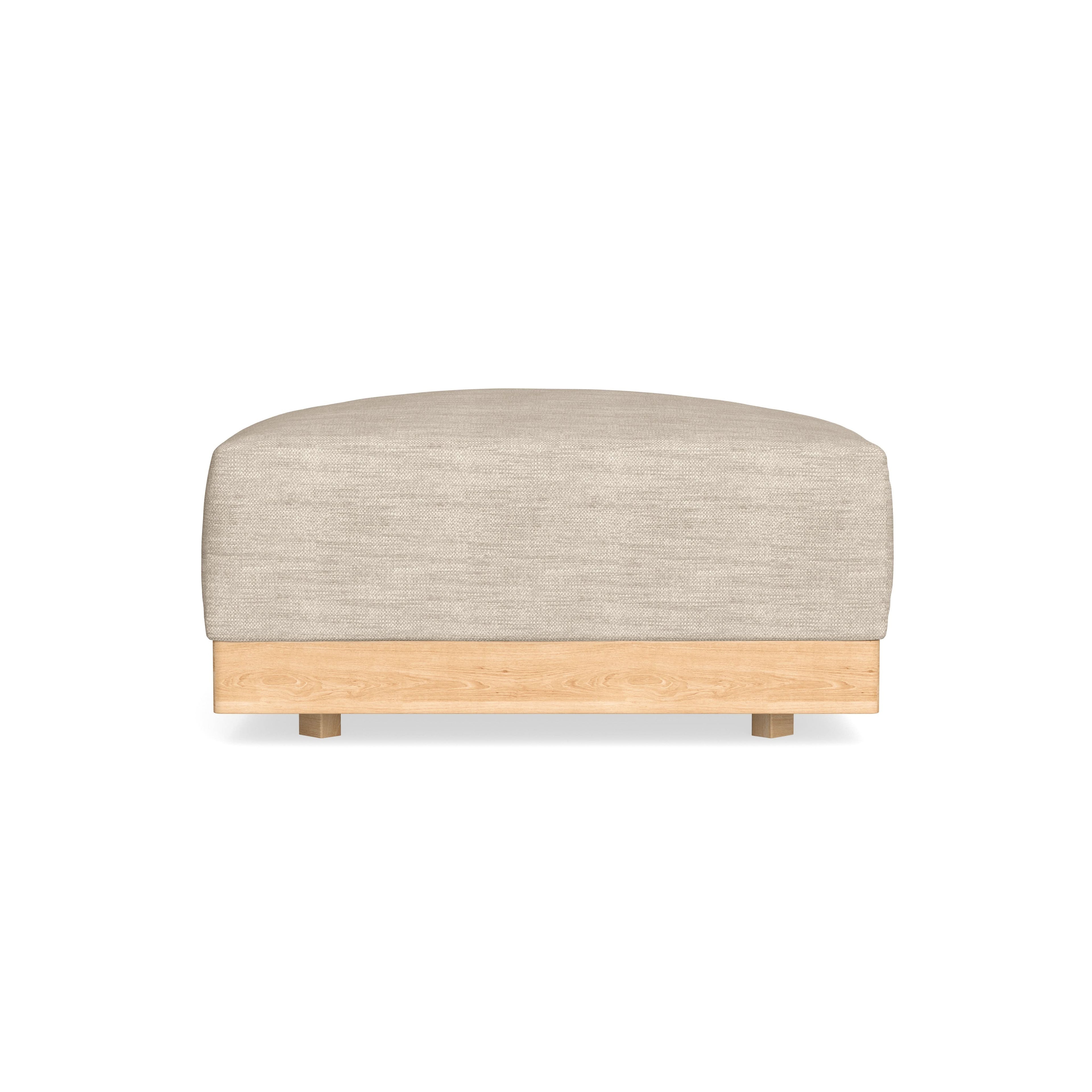 Modular Bondi Latte Ottoman in Wheat | Classic Blend