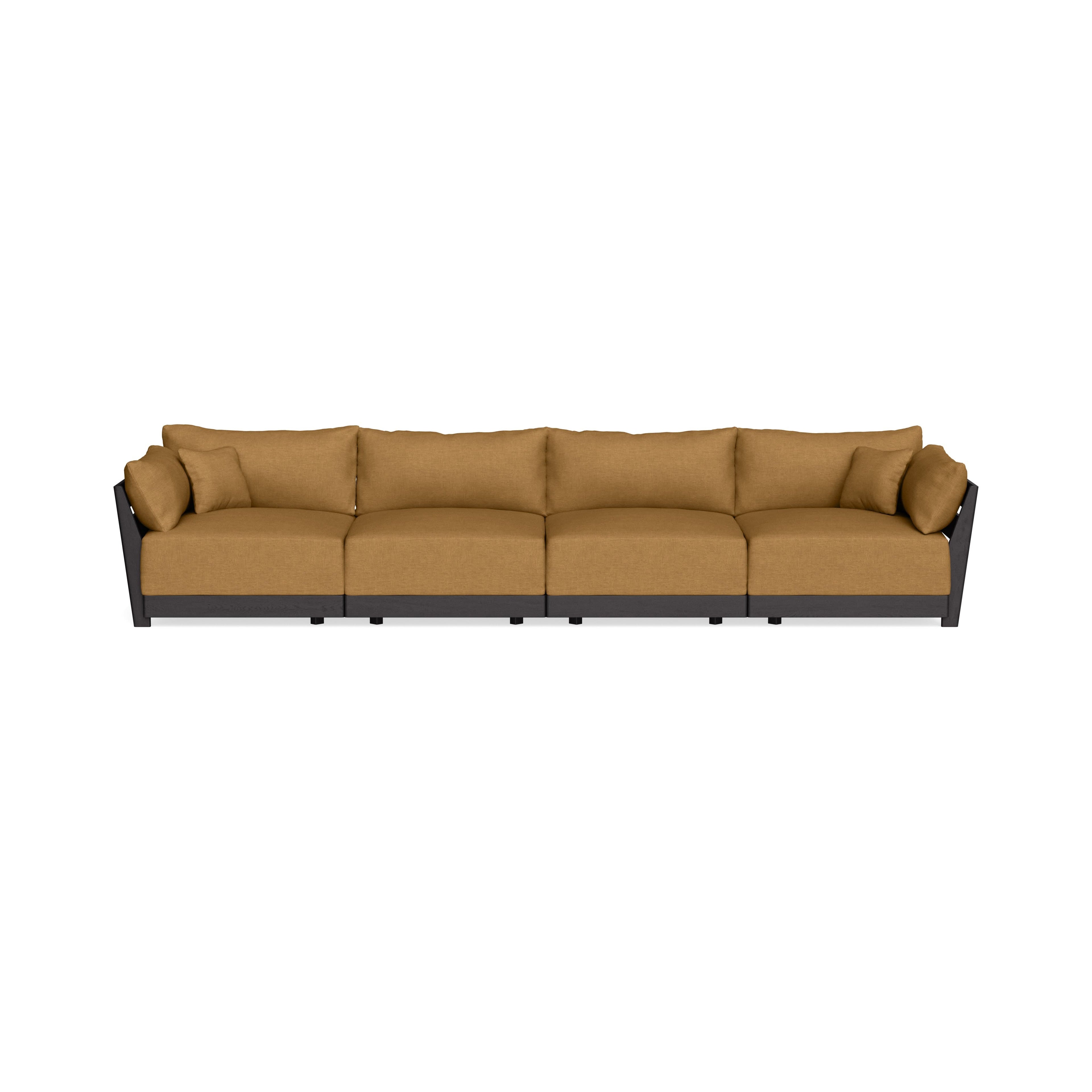 Modular Bondi Black 4-Seater Sofa in Dijon | Classic Blend