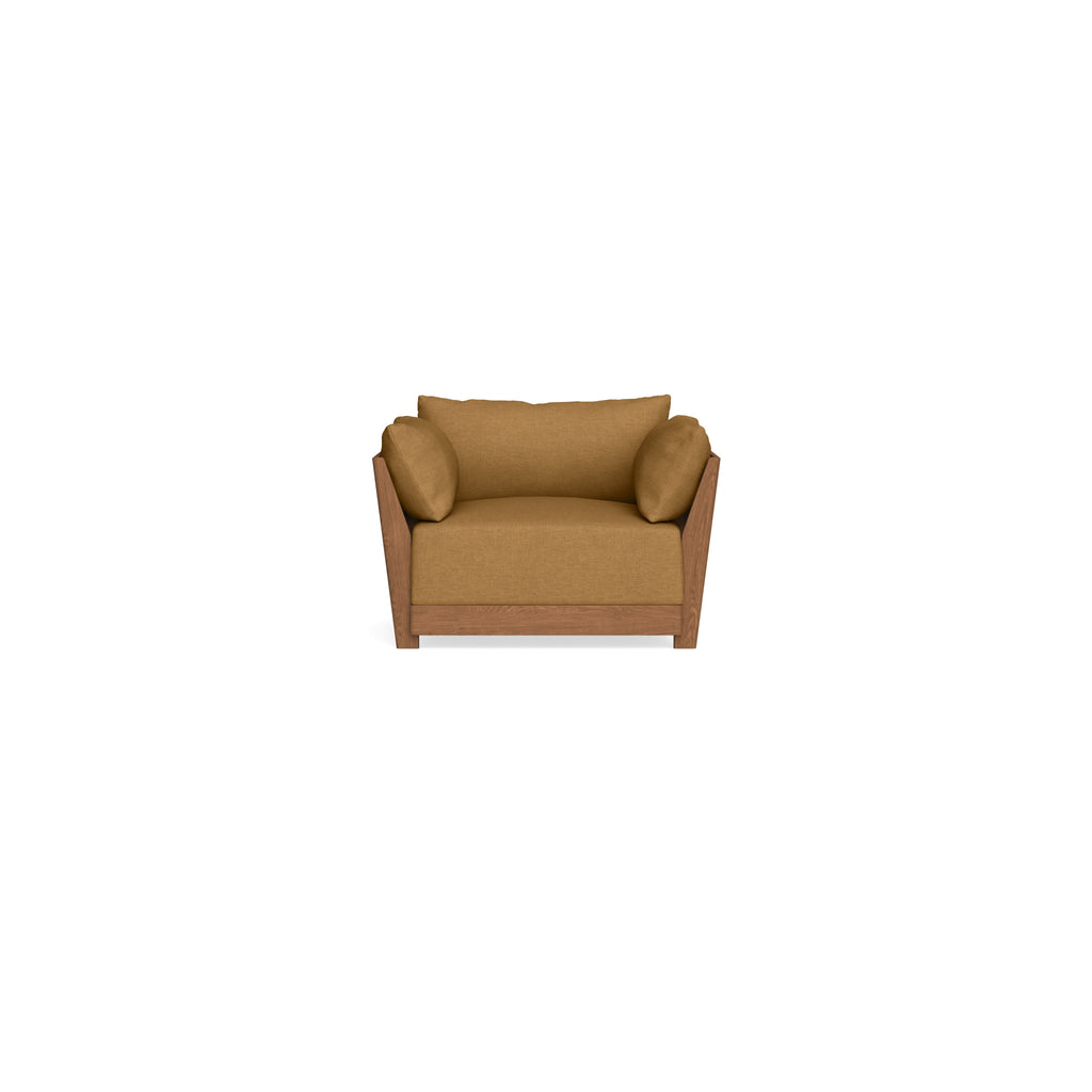 Modular Bondi Espresso Armchair in Dijon | Memory Foam Blend